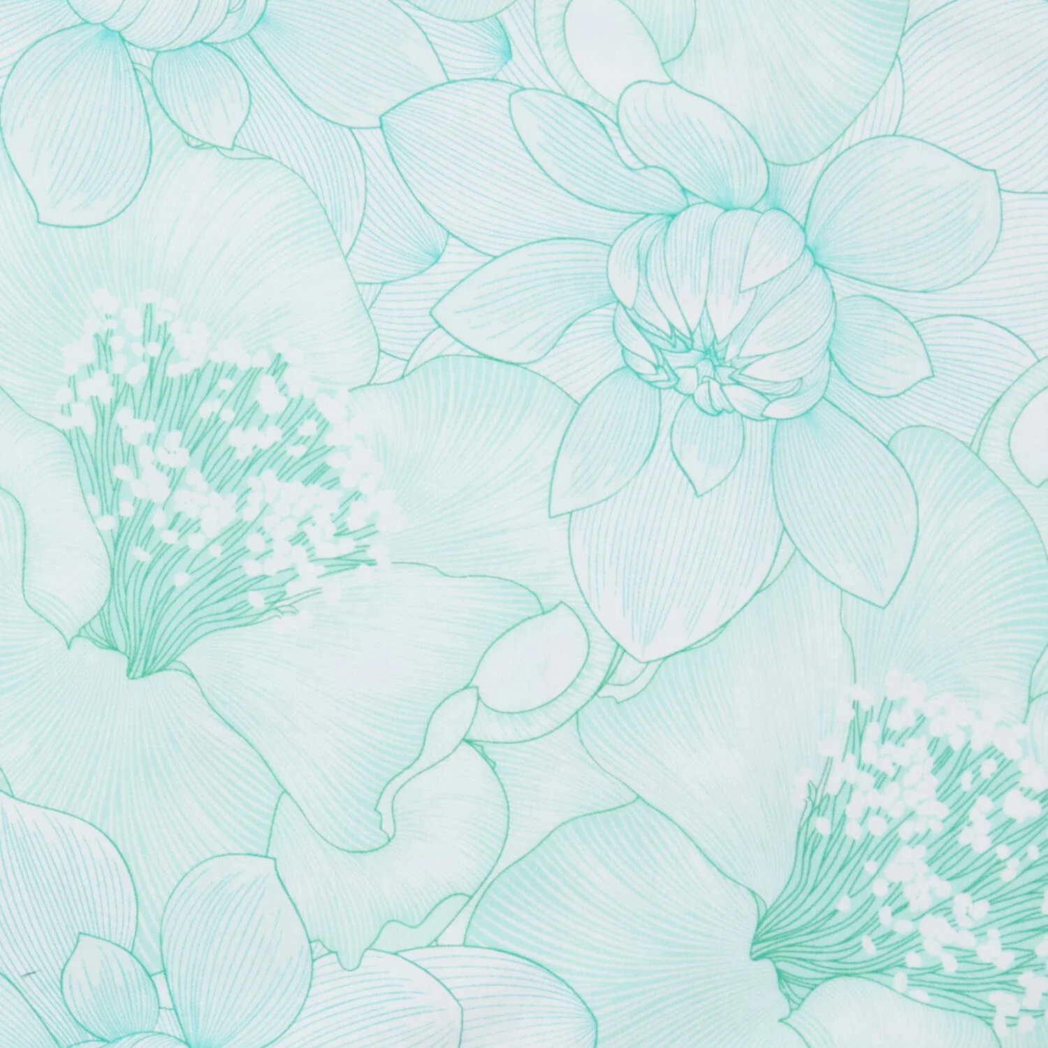 Begins with Mum - Poppies Mint 2 Yard Cut - Image 2