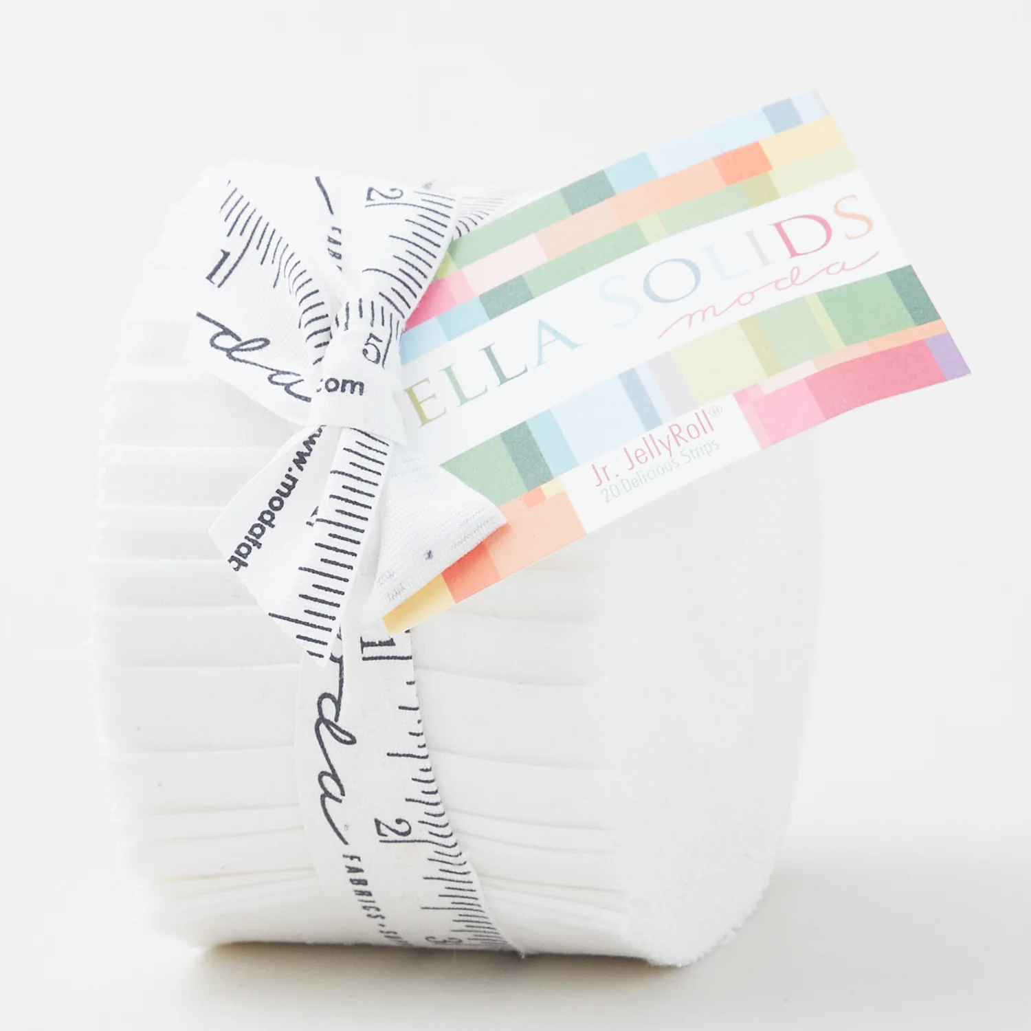 Bella Solids Bleached White Junior Jelly Roll