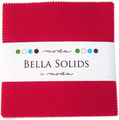 Bella Solids Red Charm Pack