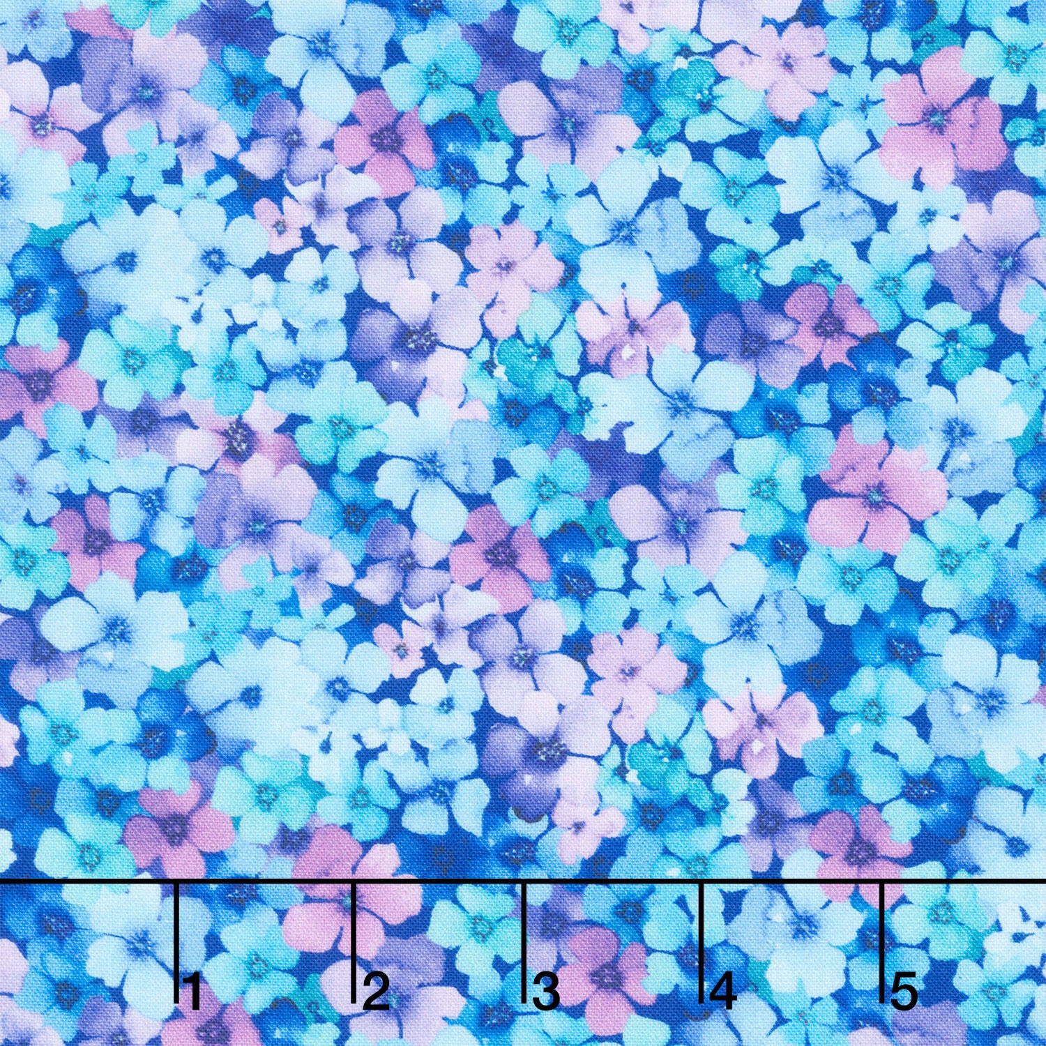 Bellagio - Small Packed Flowers Multi Yardage
