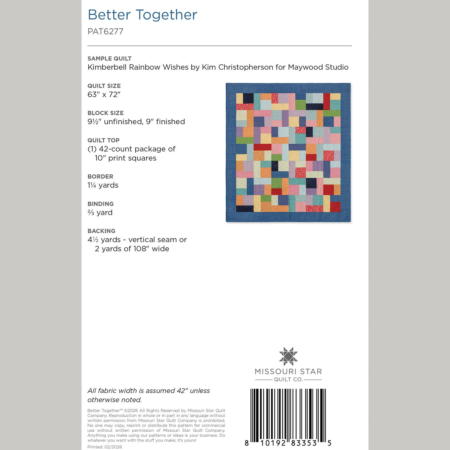 Better Together Quilt Pattern by Missouri Star - Image 2
