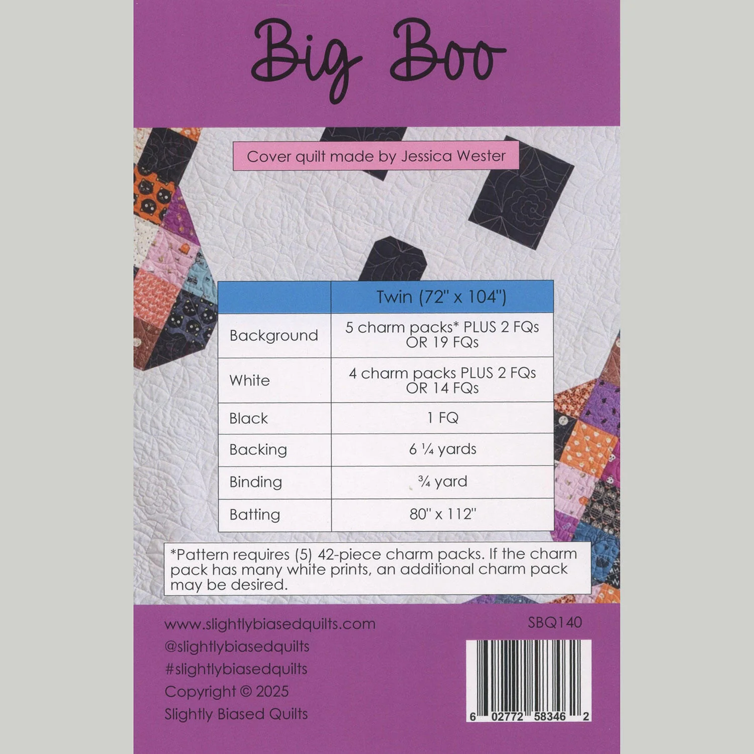 Big Boo Quilt Pattern - Image 2
