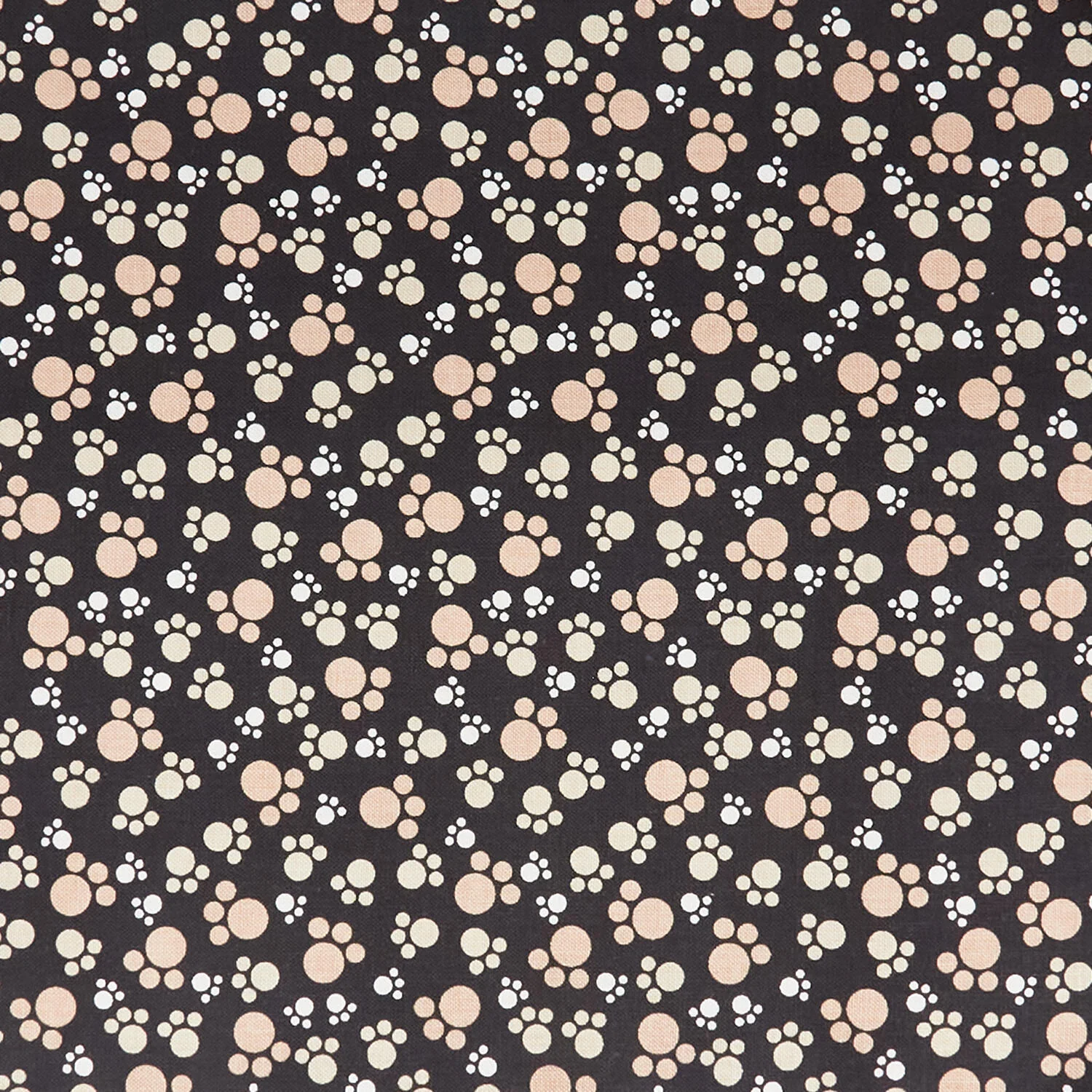 Big Kitties - Paw Prints Black 2 Yard Cut - Image 2