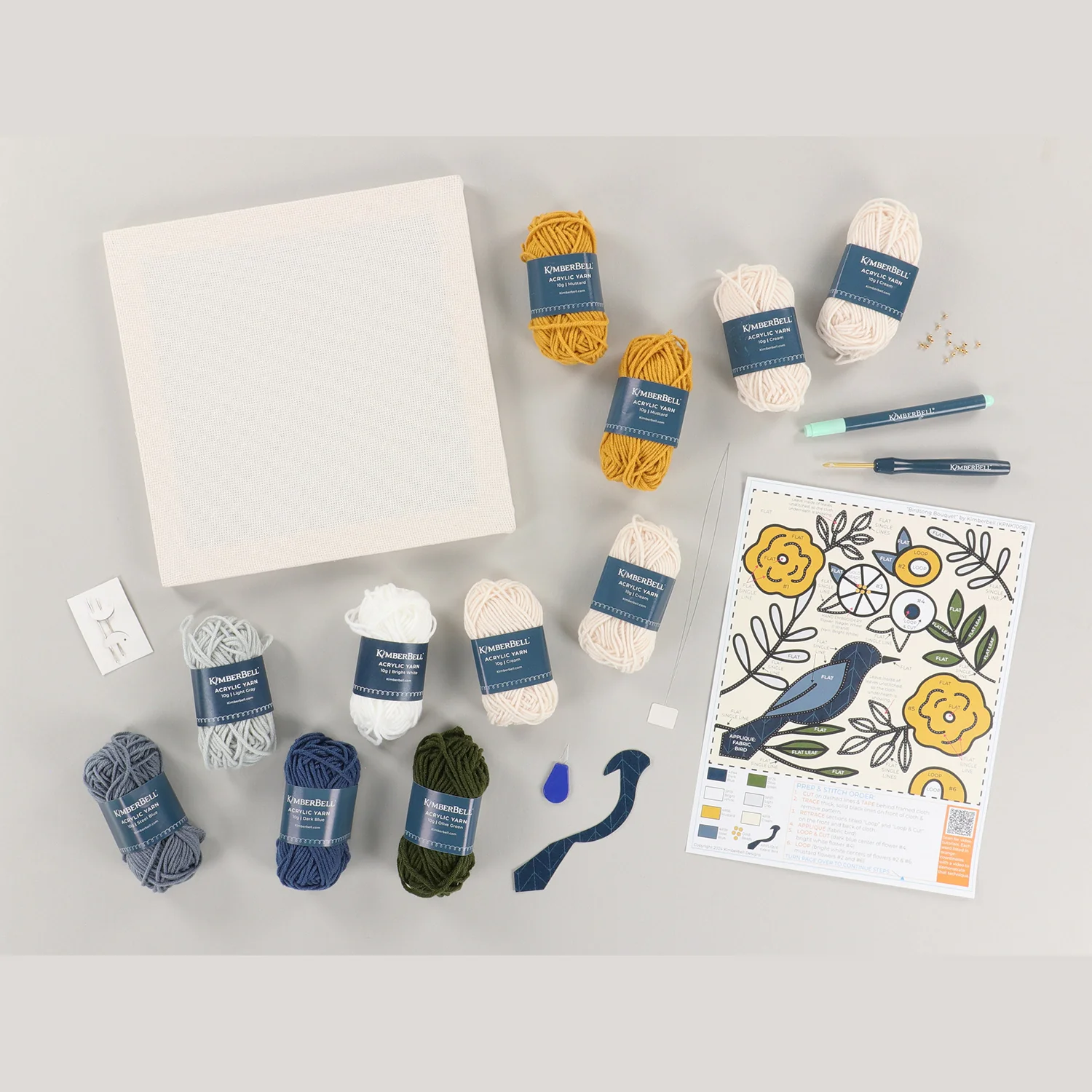 Birdsong Bouquet Punch Needle Frame Kit - Image 4