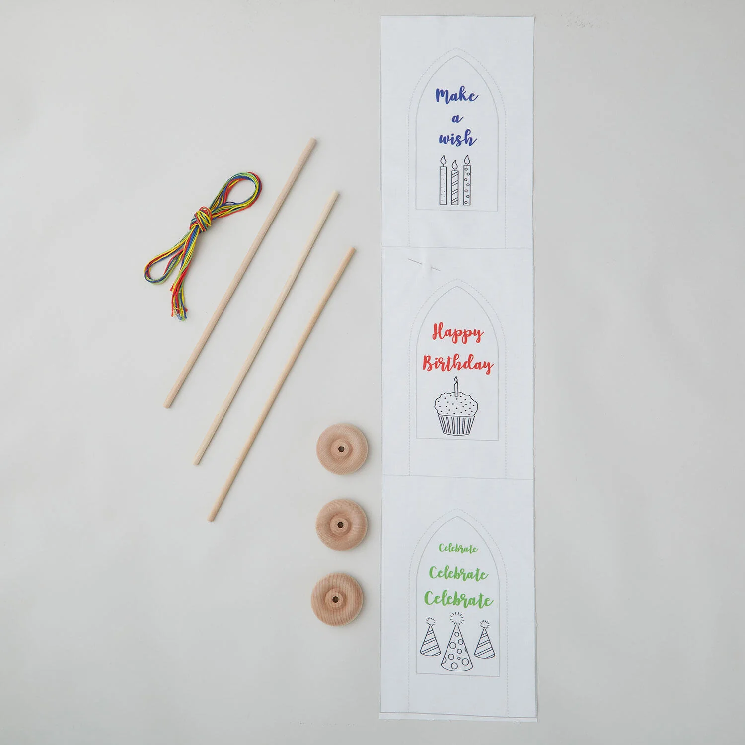 Birthday Trio Embroidery Kit - Image 2