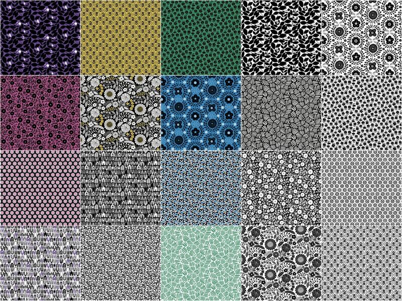 Black, White and Bloom Charm Pack - Image 3