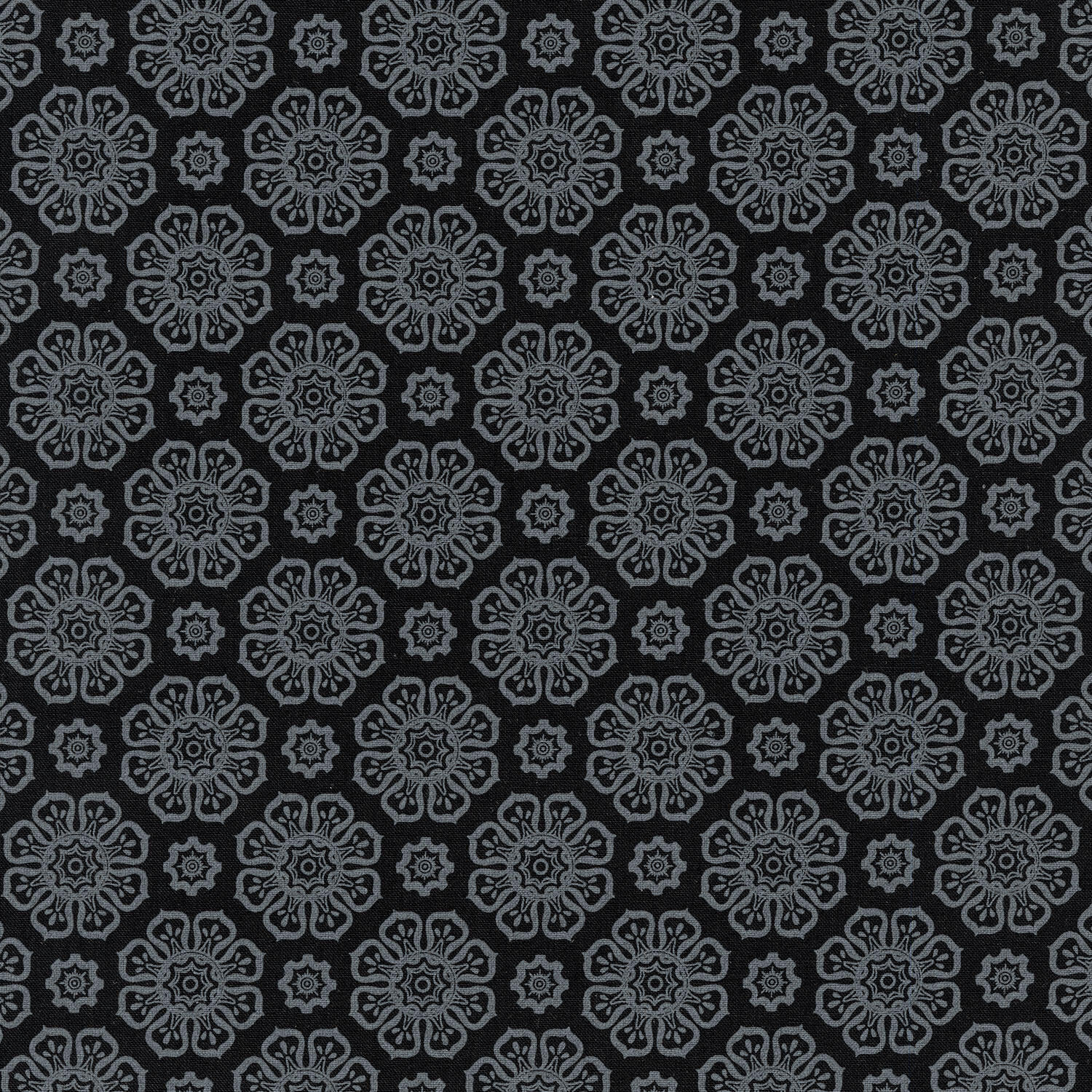 Blackout - Flowers Black 2 Yard Cut - Image 2