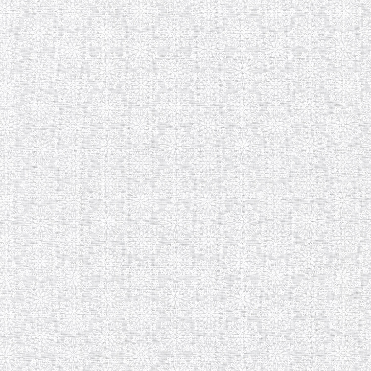 Blackout - Snowflake White Yardage