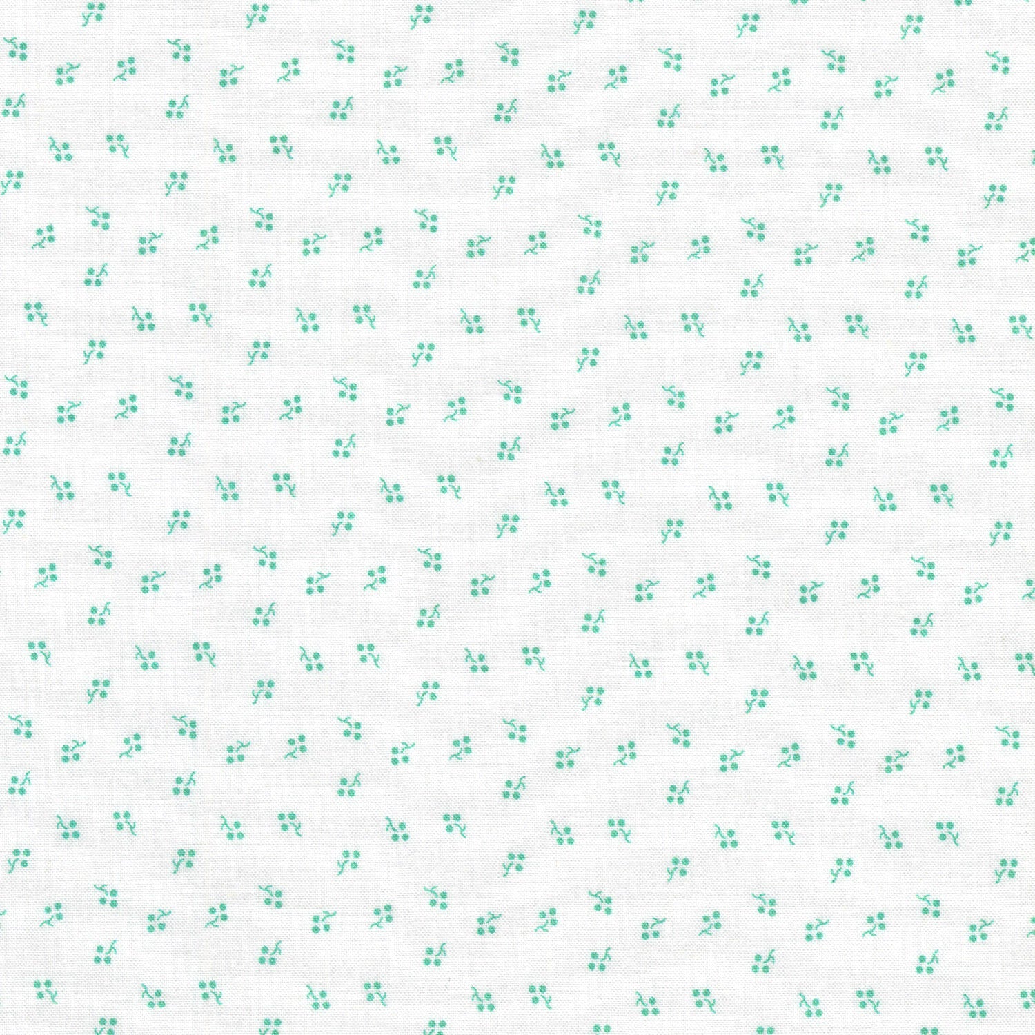 Blast From The Past - Tiny Dotted Floral Aloe Yardage