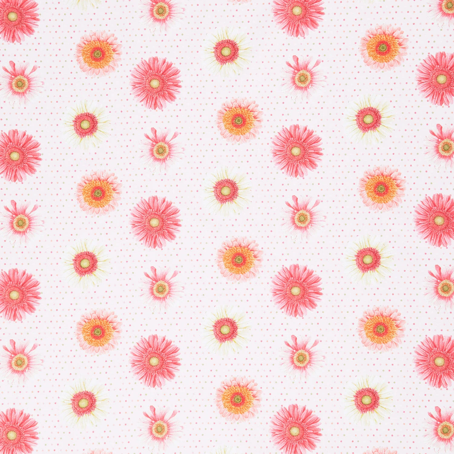 Bloomscape - Set Flowers Pink Multi Yardage