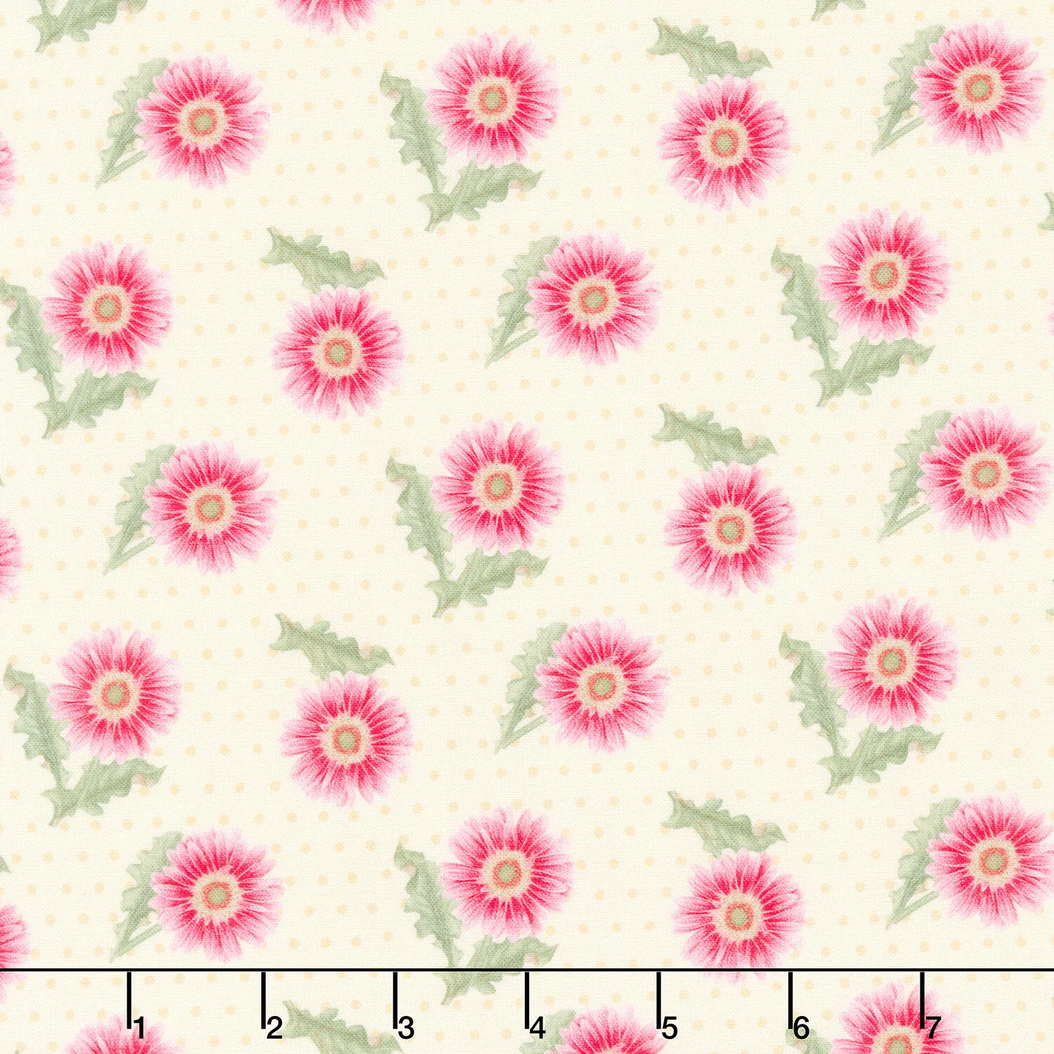 Bloomscape - Tossed Daisy Yellow Multi Yardage