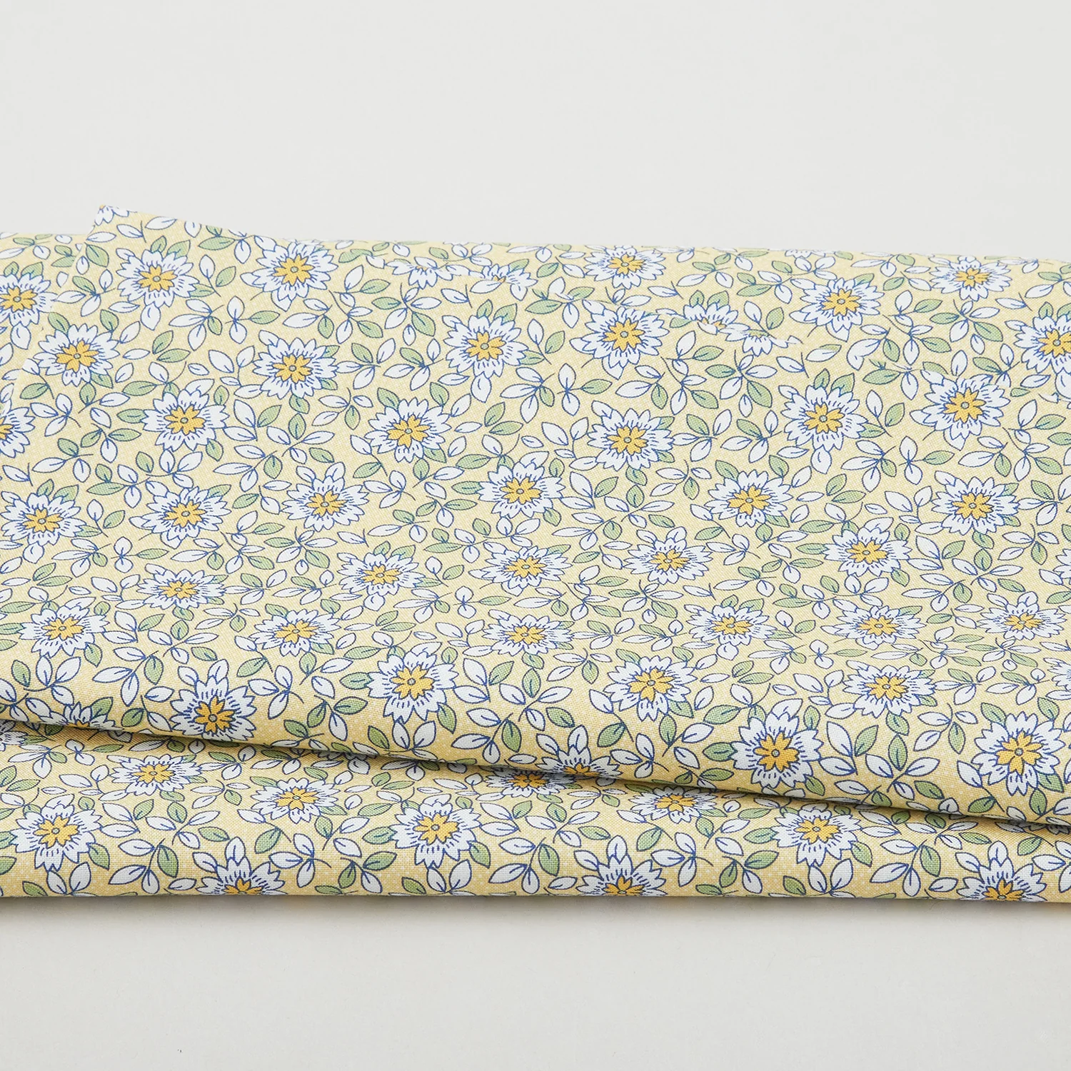 Blossoms - Packed Floral Yellow 2 Yard Cut