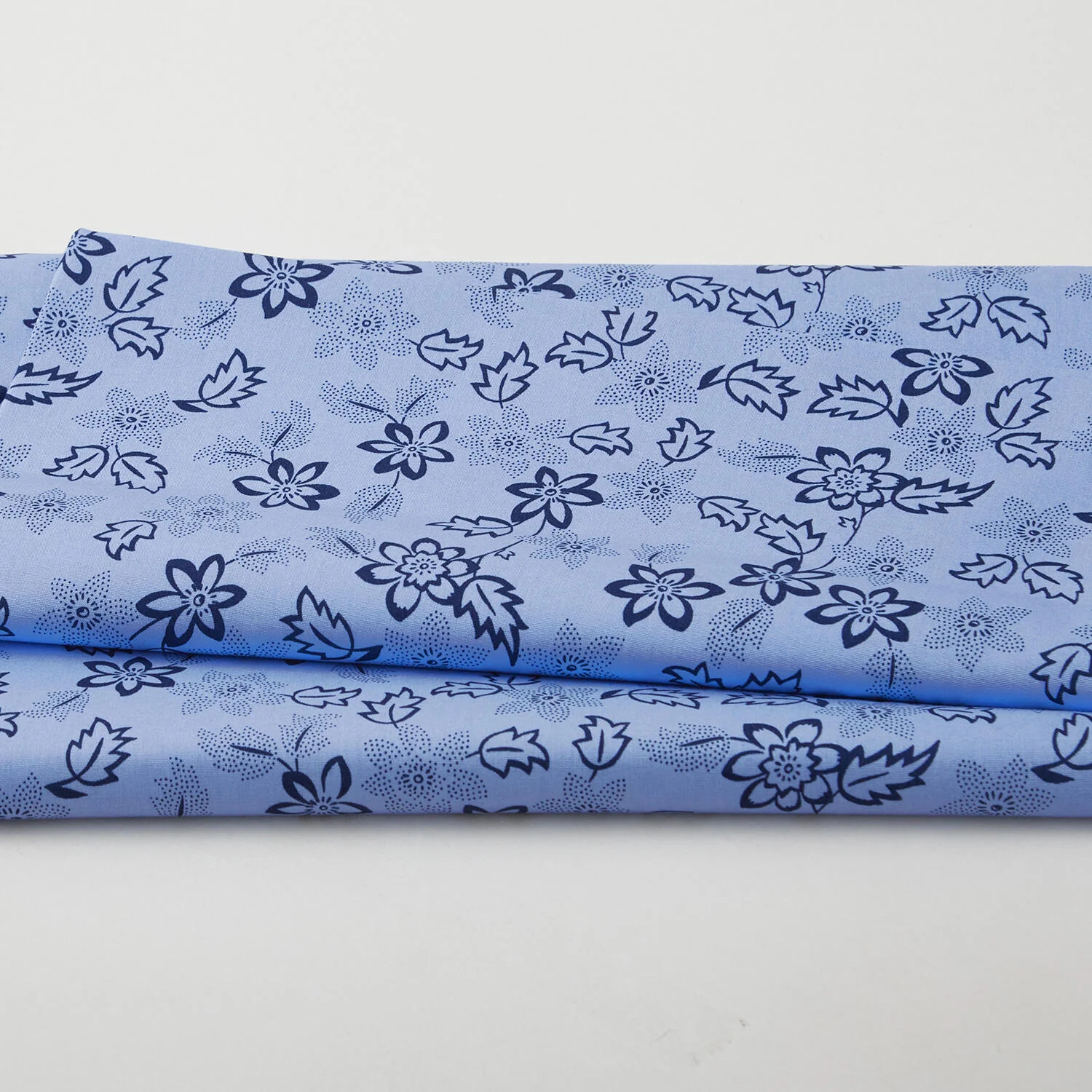 Blue Rhapsody - Dotted Blossoms Medium Blue 2 Yard Cut