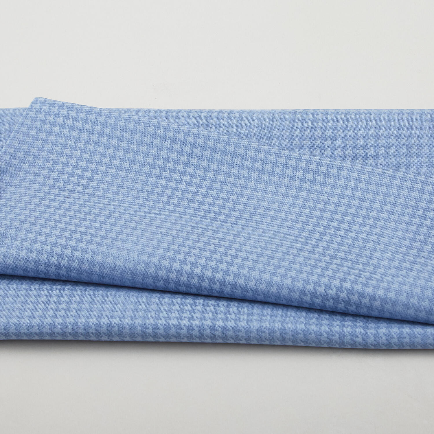 Blushed Houndstooth - Denim 2 Yard Cut