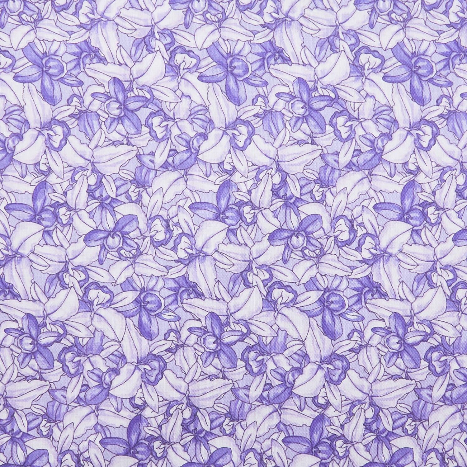 Botanical Radiants - Cattleya Indigo 2 Yard Cut - Image 2