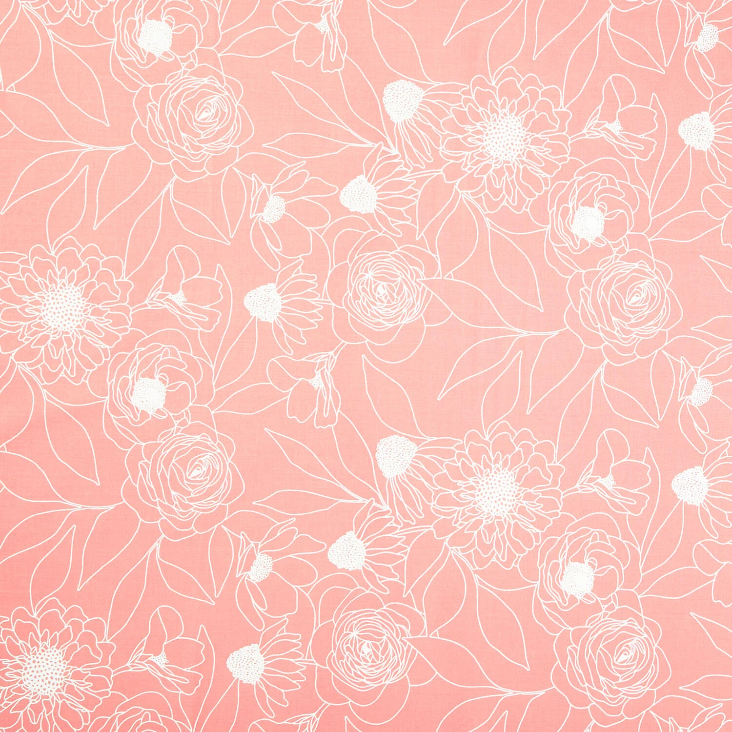 Botany - Etched Floral Camellia Yardage