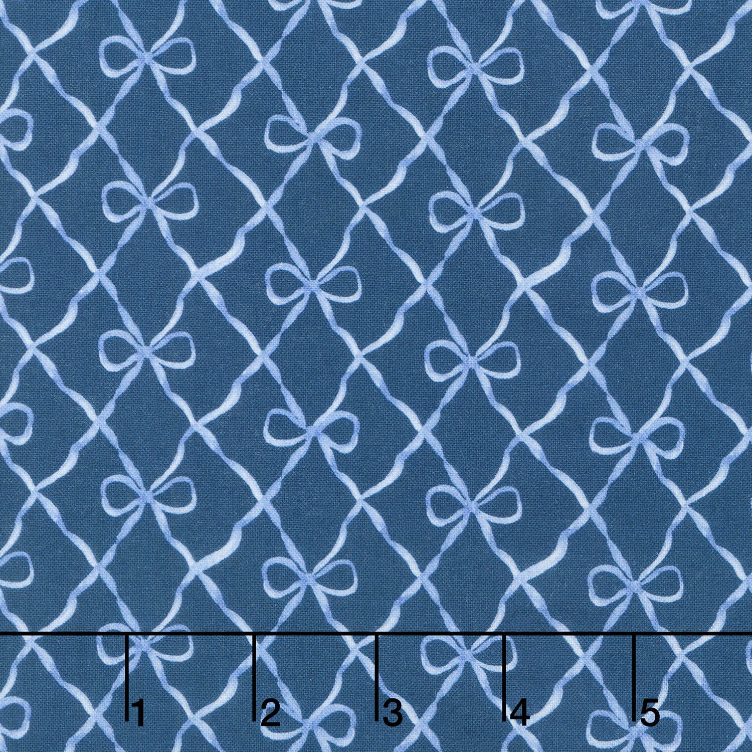 Bows and Blooms - Bows Navy Yardage