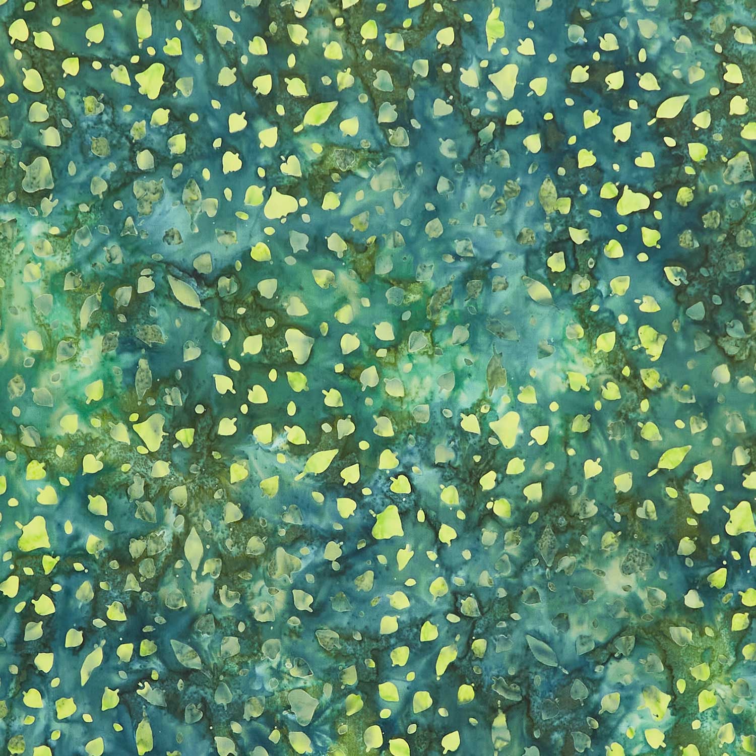 Breezy Batiks - Blowing Leaves Green Spinach Yardage