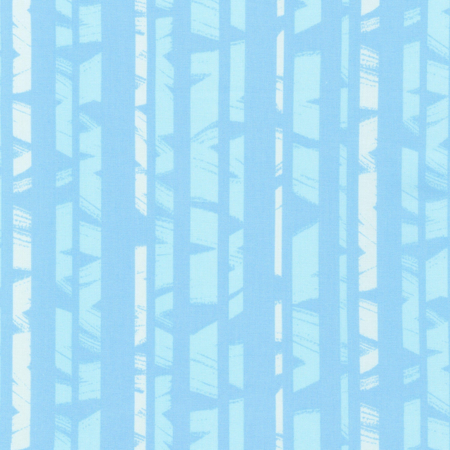 Brushy - Pointy Stripe Sky Yardage