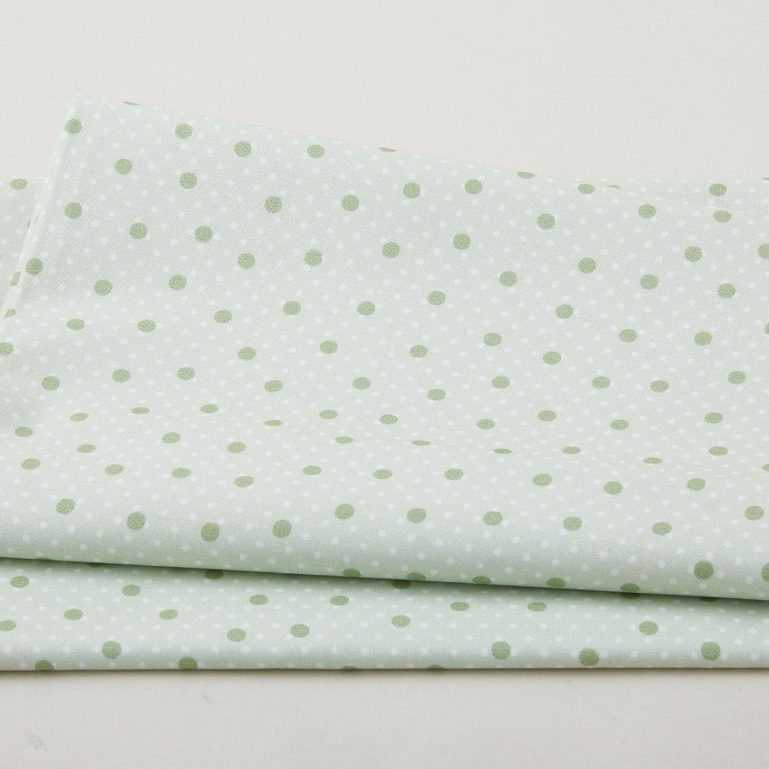 Budding Roses - Dots on Dots Pistachio 2 Yard Cut