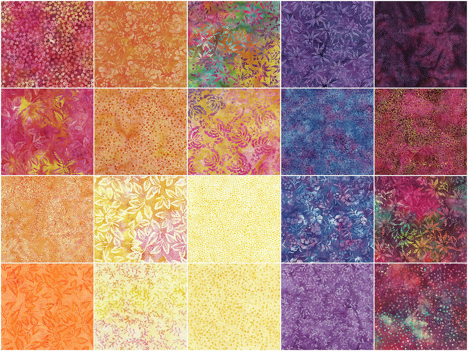 Buds and Blooms Batiks Favorites Strips - Image 3