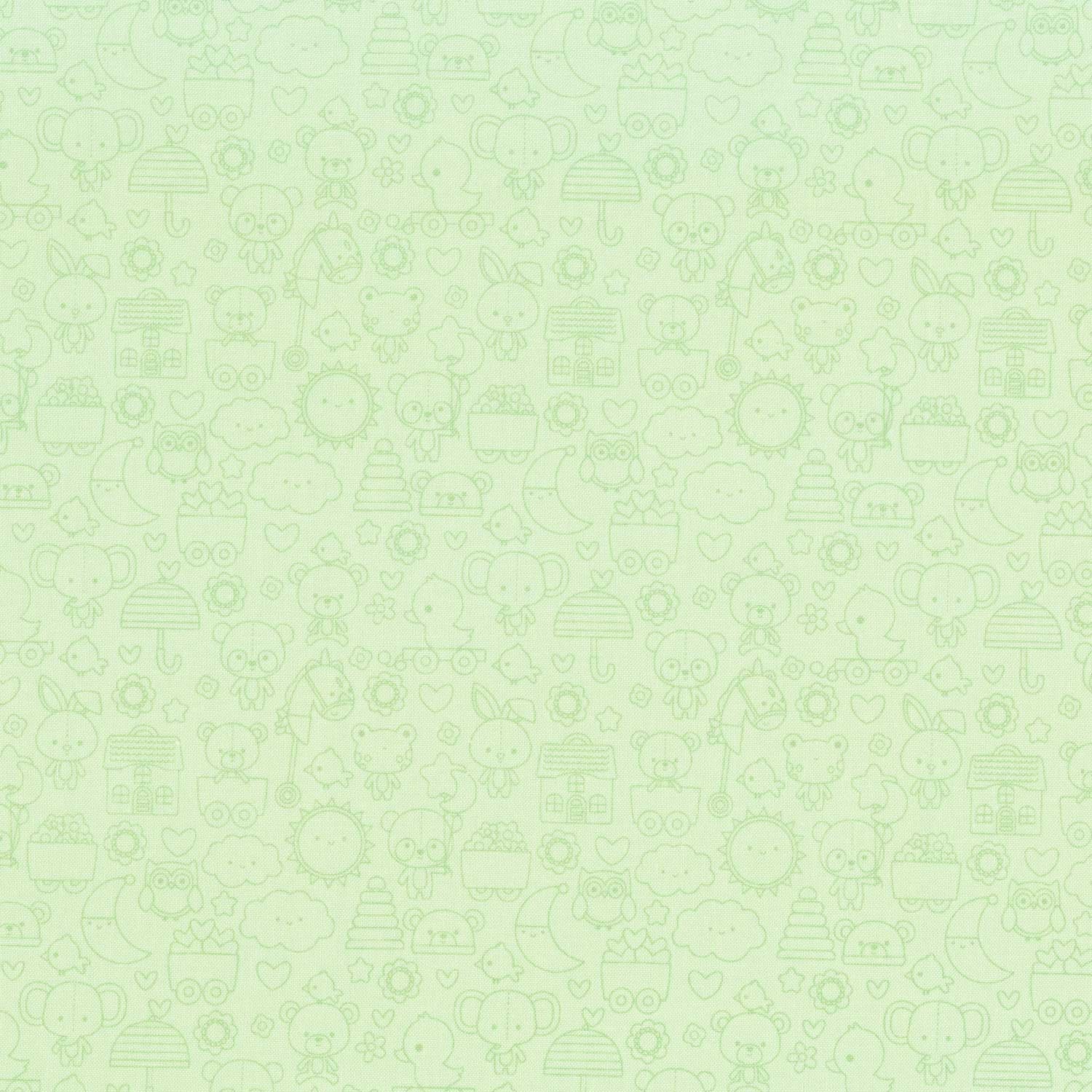 Bundle of Joy - Tone-on-Tone Green Yardage