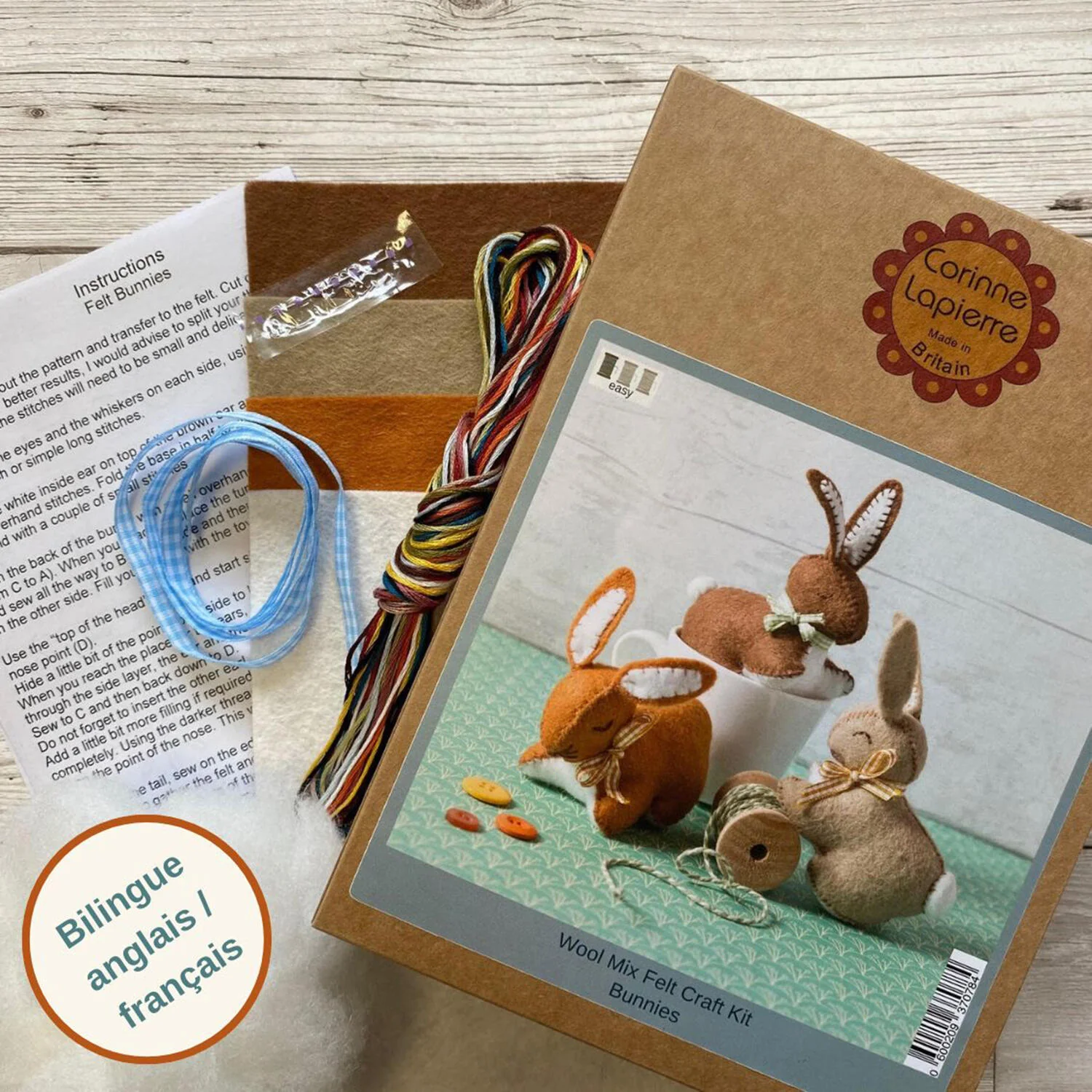 Bunnies Felt Craft Mini Kit - Image 5