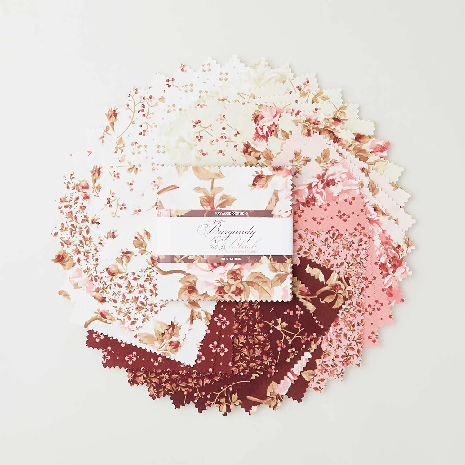 Burgundy & Blush Favorites 5" Squares
