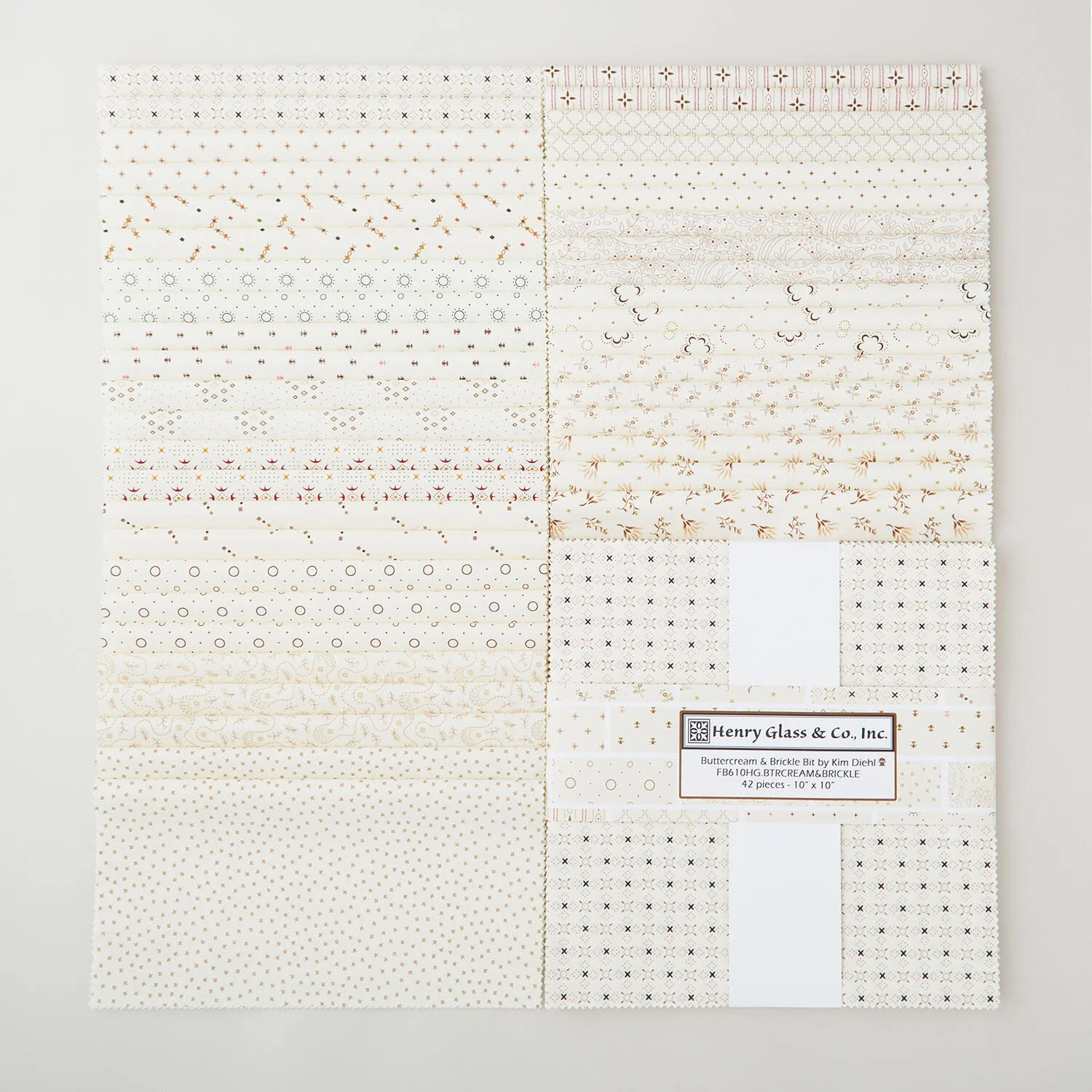 Buttercream and Brickle Bits Basics 10" Squares