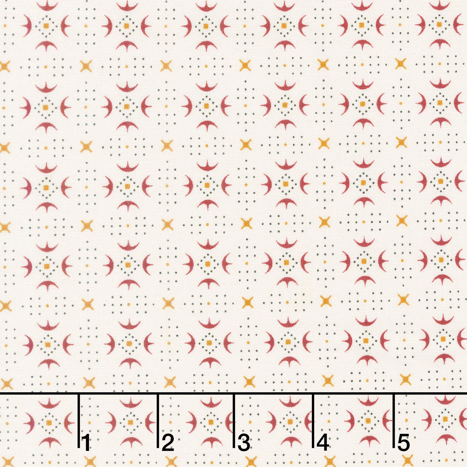 Buttercream and Brickle Bits Basics - Chicken Tracks Cream Yardage