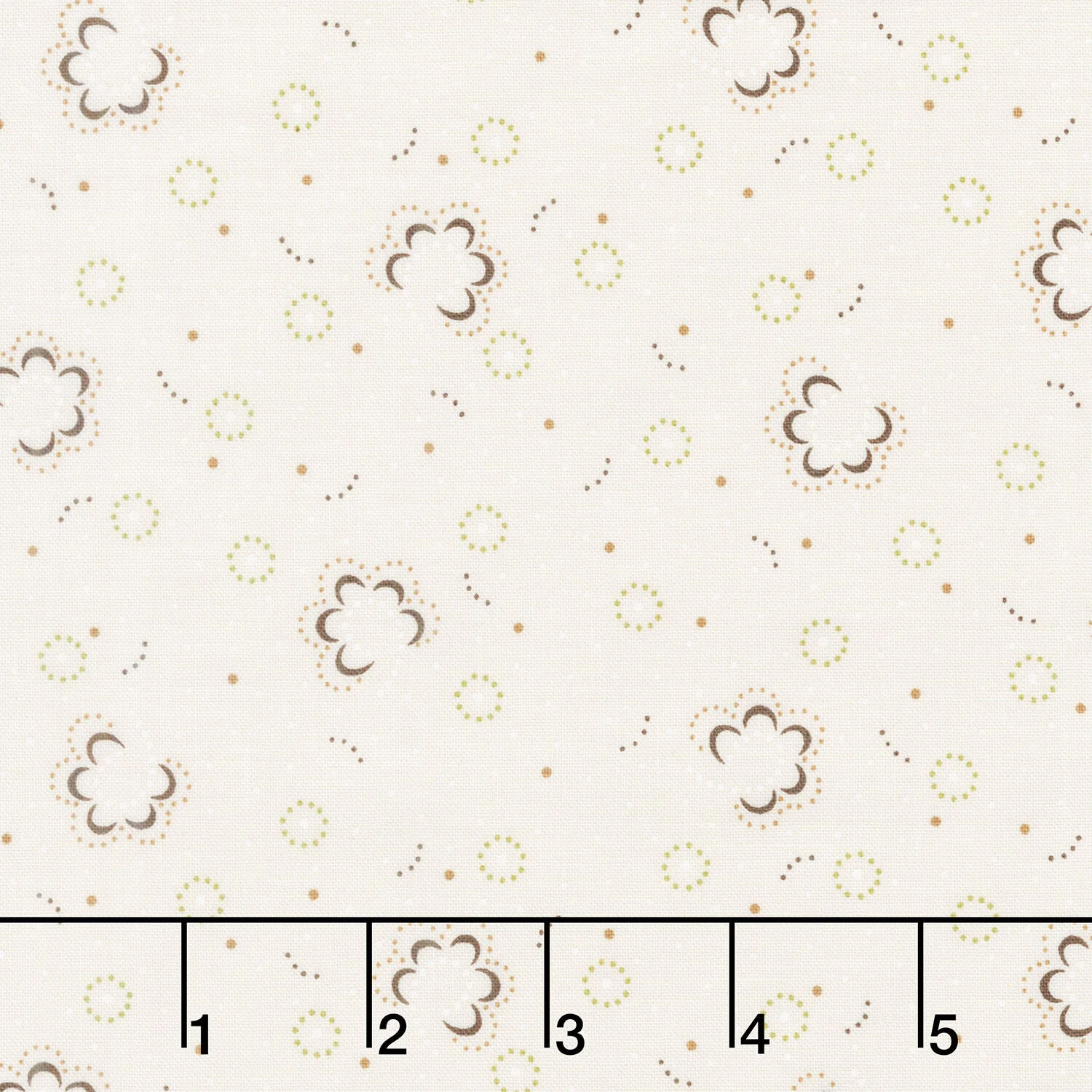 Buttercream and Brickle Bits Basics - Posh Posies Cream Yardage