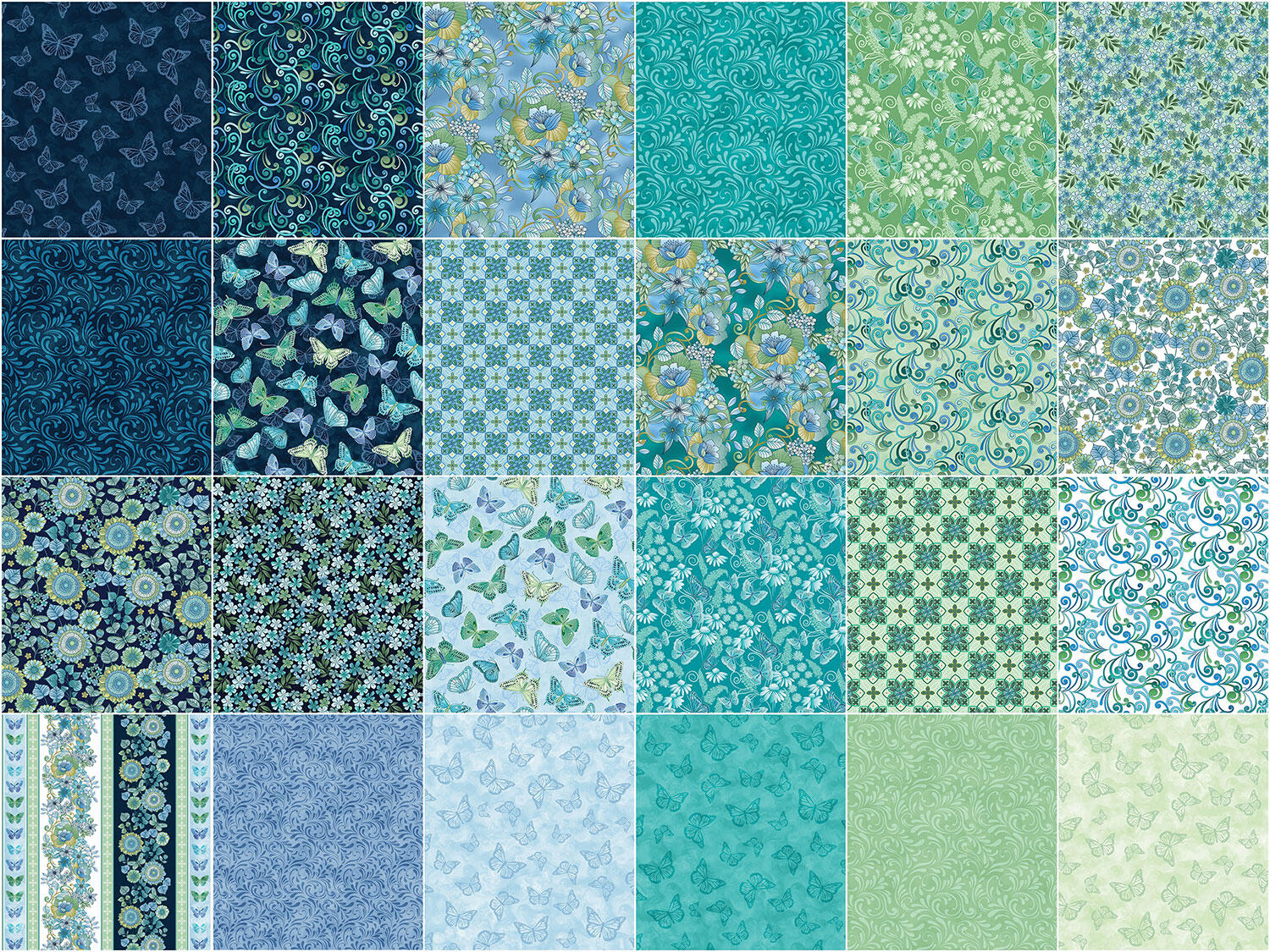 Butterfly Calypso 10" Squares - Image 3