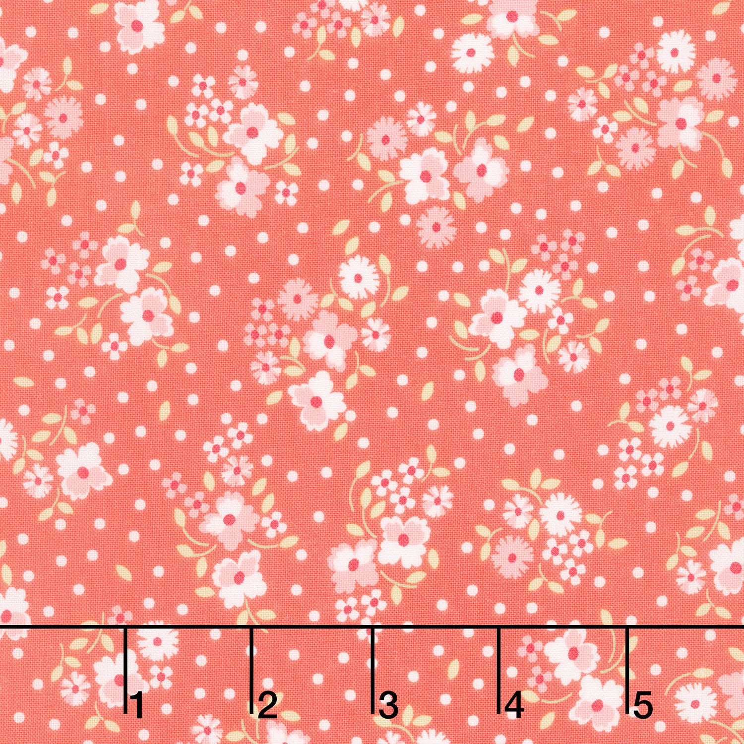 Cali and Co. - Flower Dot Flamingo Yardage