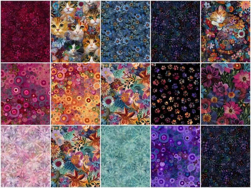 Calico Cat Digitally Printed 10" Squares - Image 3