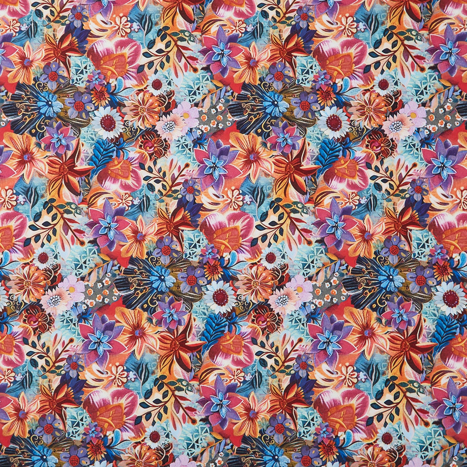 Calico Cat - Boho Packed Floral Sage Yardage