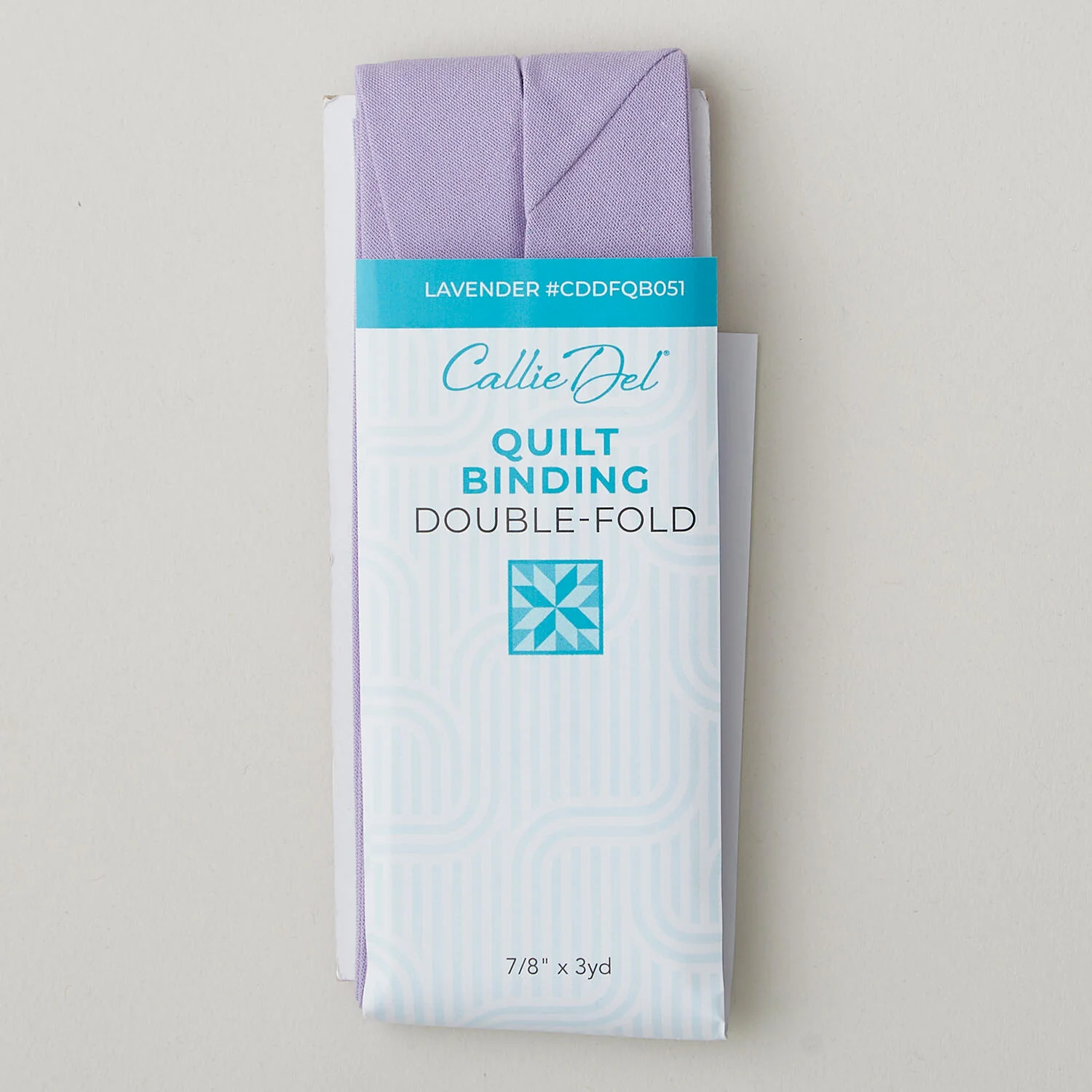 Callie Del Double Fold Quilt Binding 7/8" x 3yd - Lavender - Image 2