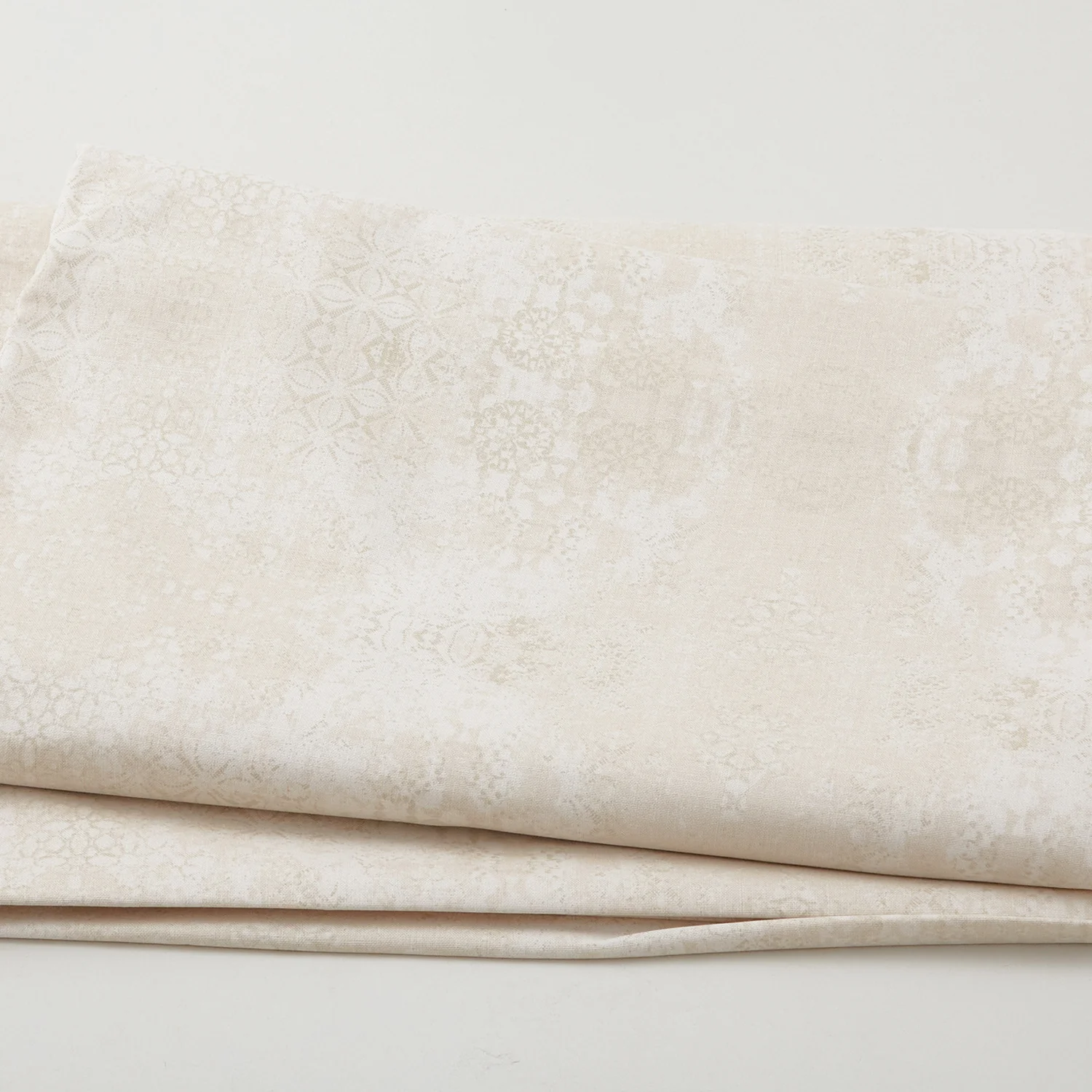 Casabella - Textured Damask 108" Wide Cream 3 Yard Cut