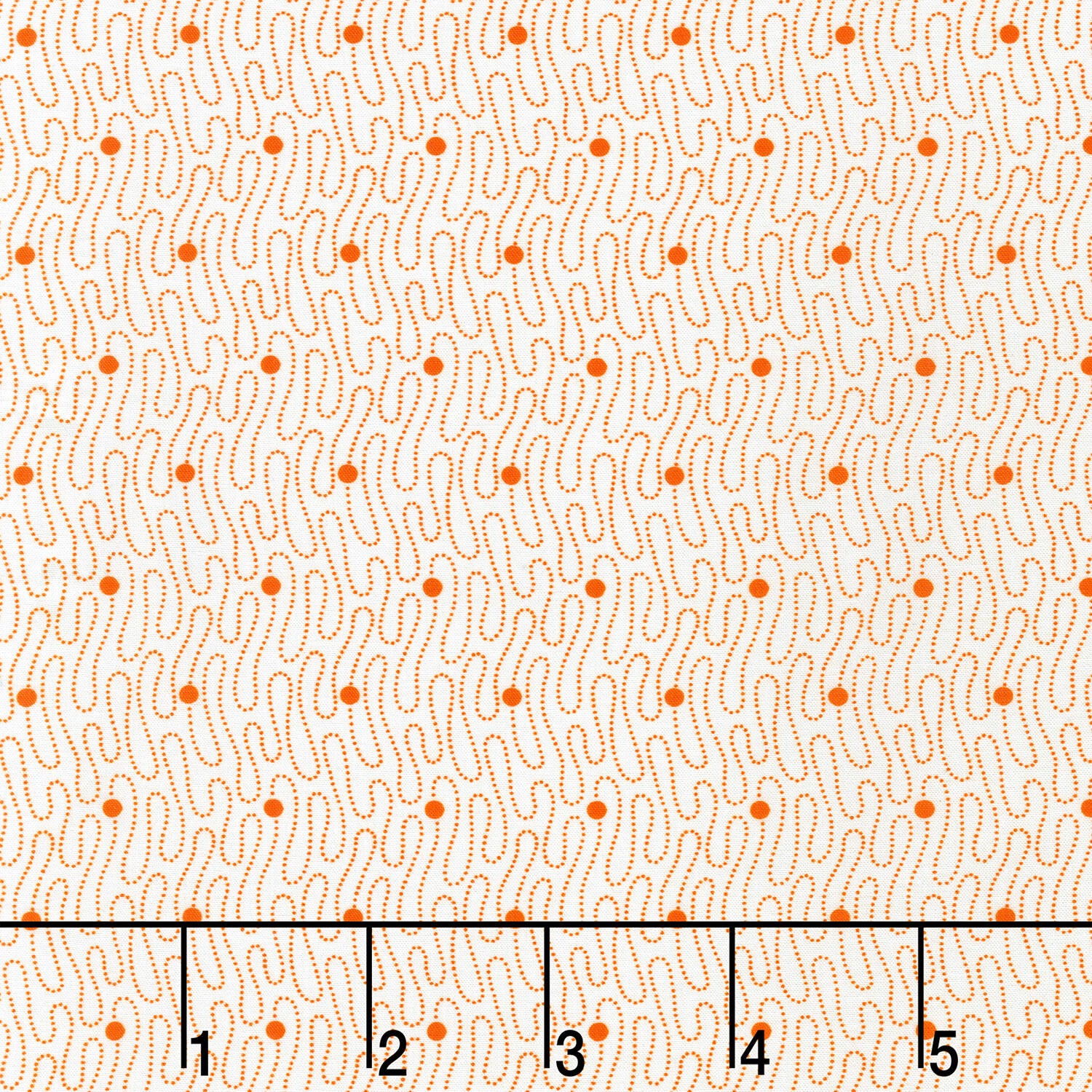 Cascading Flowers - Orange Yardage