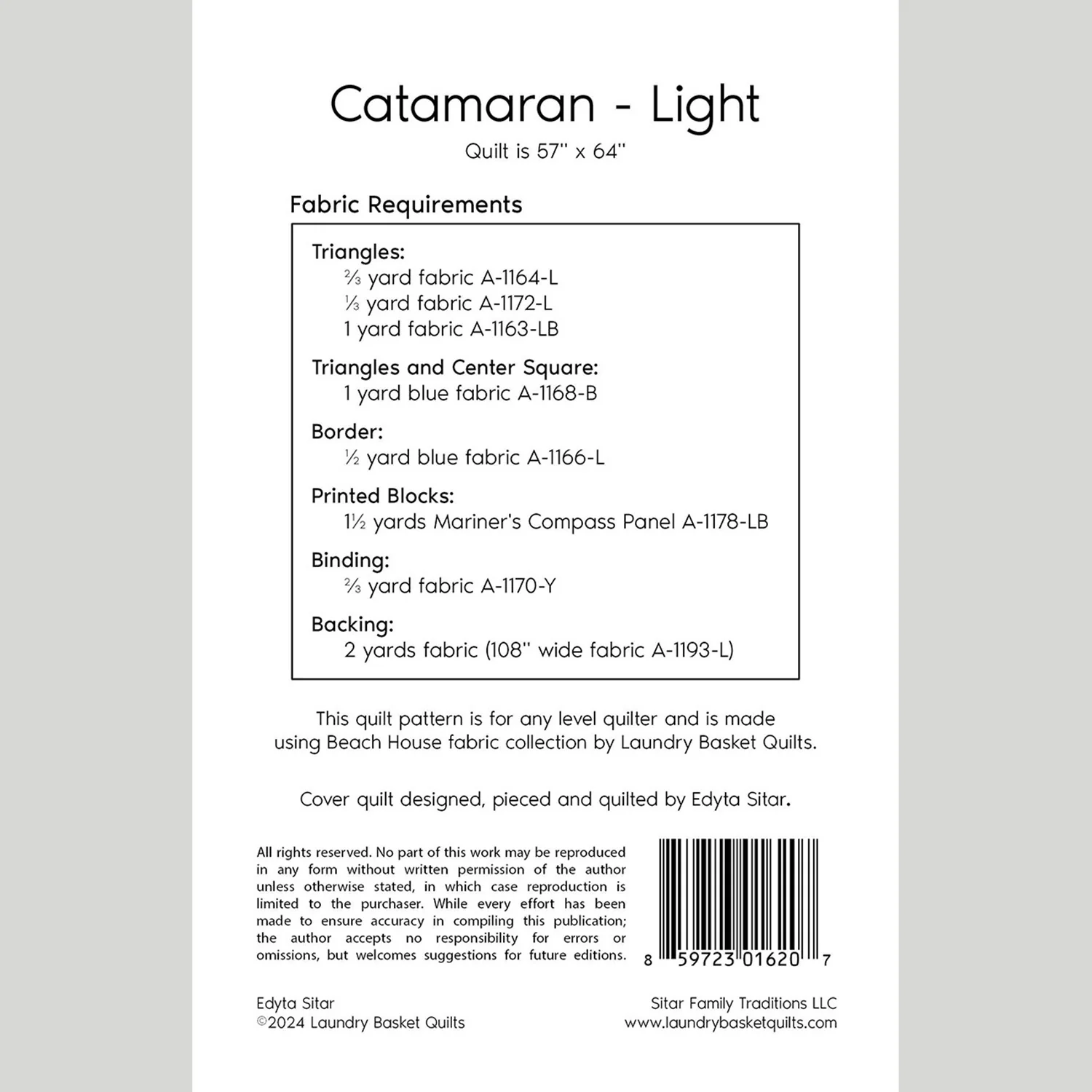 Catamaran - Light Quilt Pattern - Image 2