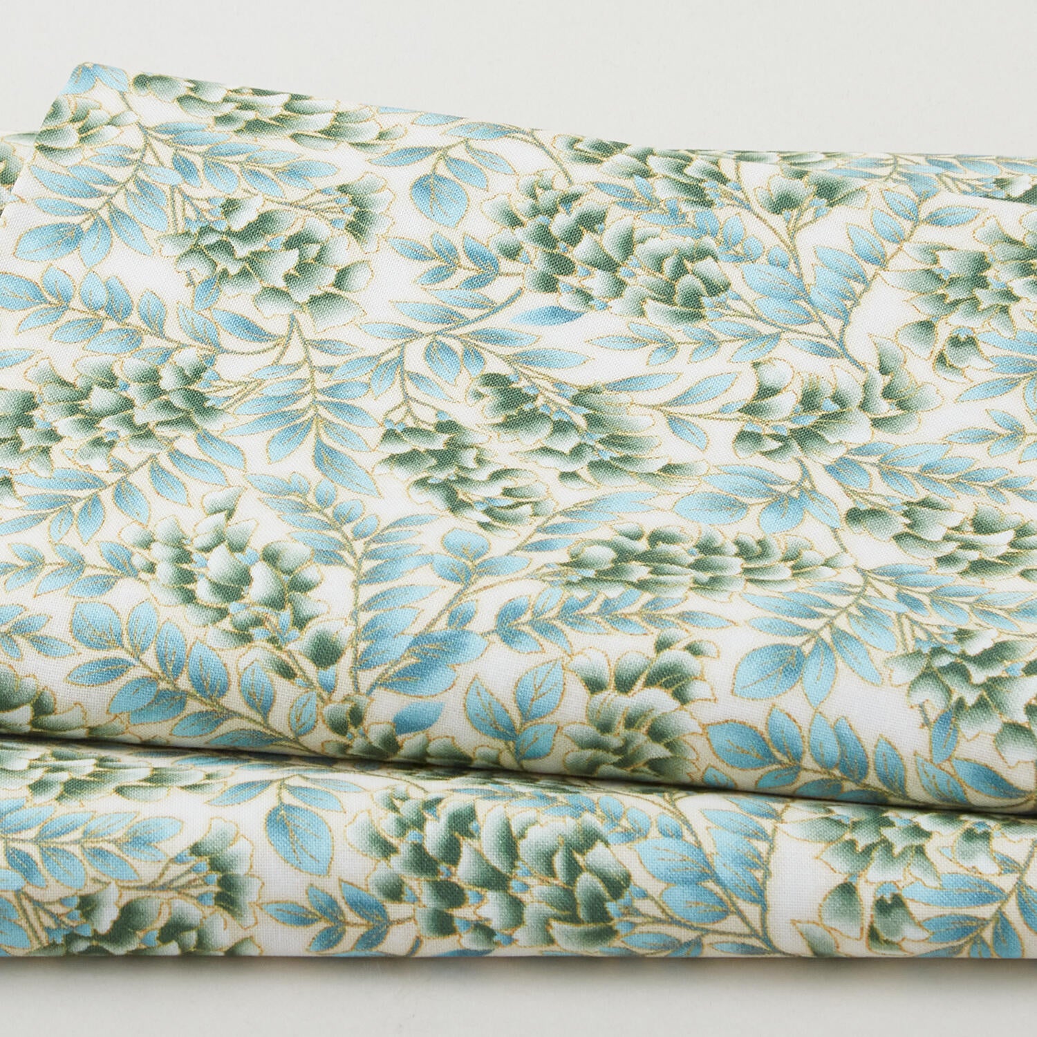Catherine Favorites - Natural Leaves Metallic 2 Yard Cut