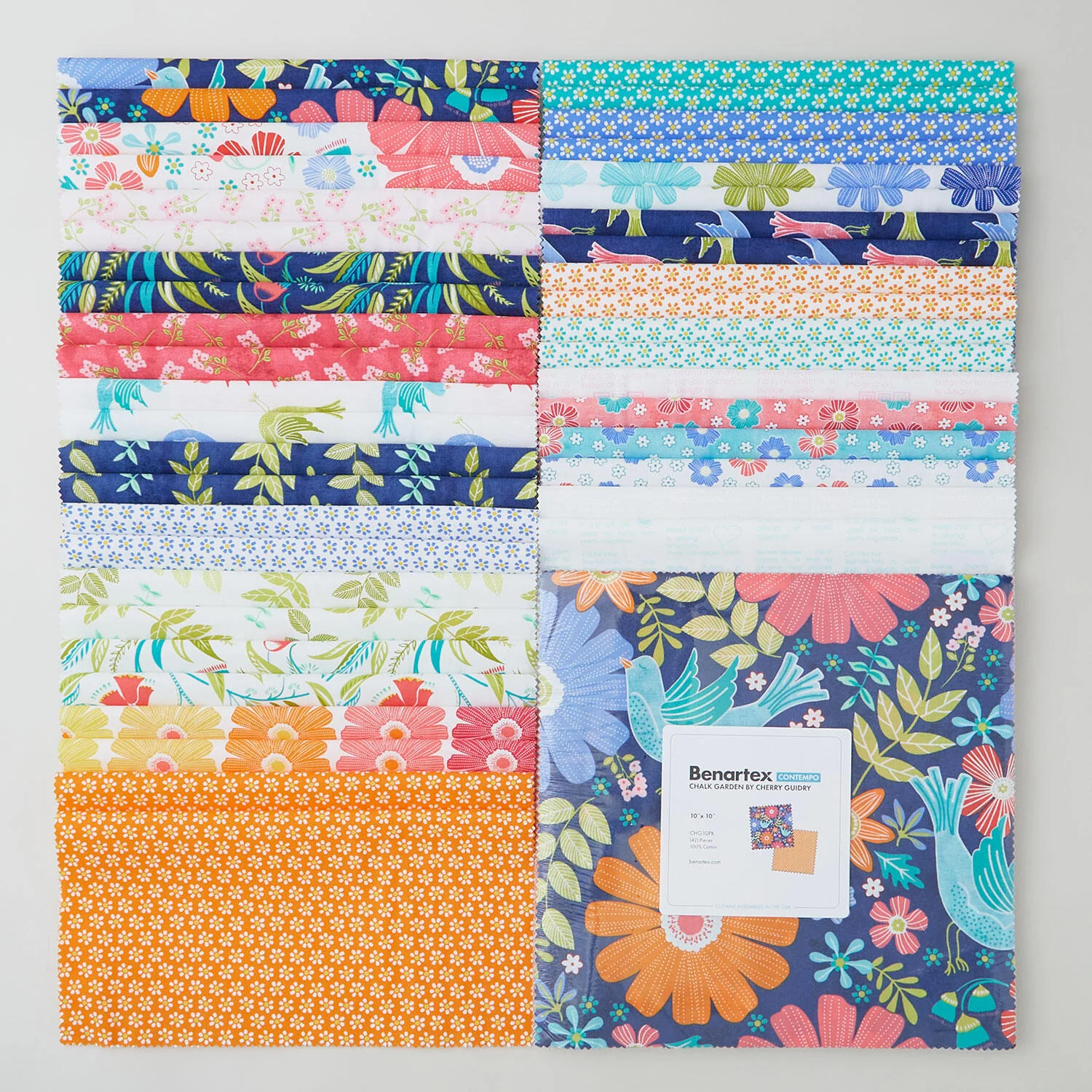 Chalk Garden Favorites 10" Squares