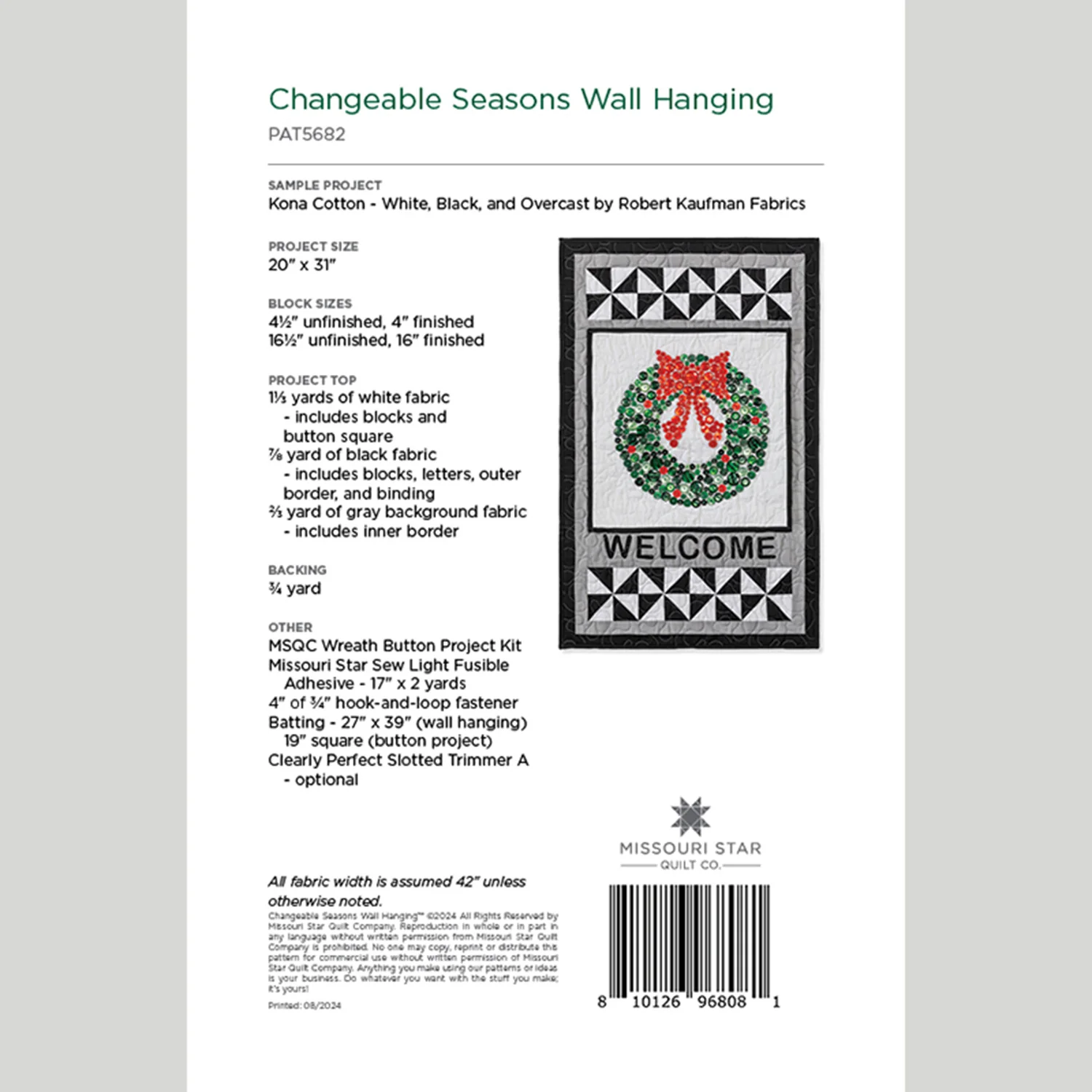 Changeable Seasons Wall Hanging Pattern by Missouri Star - Image 2