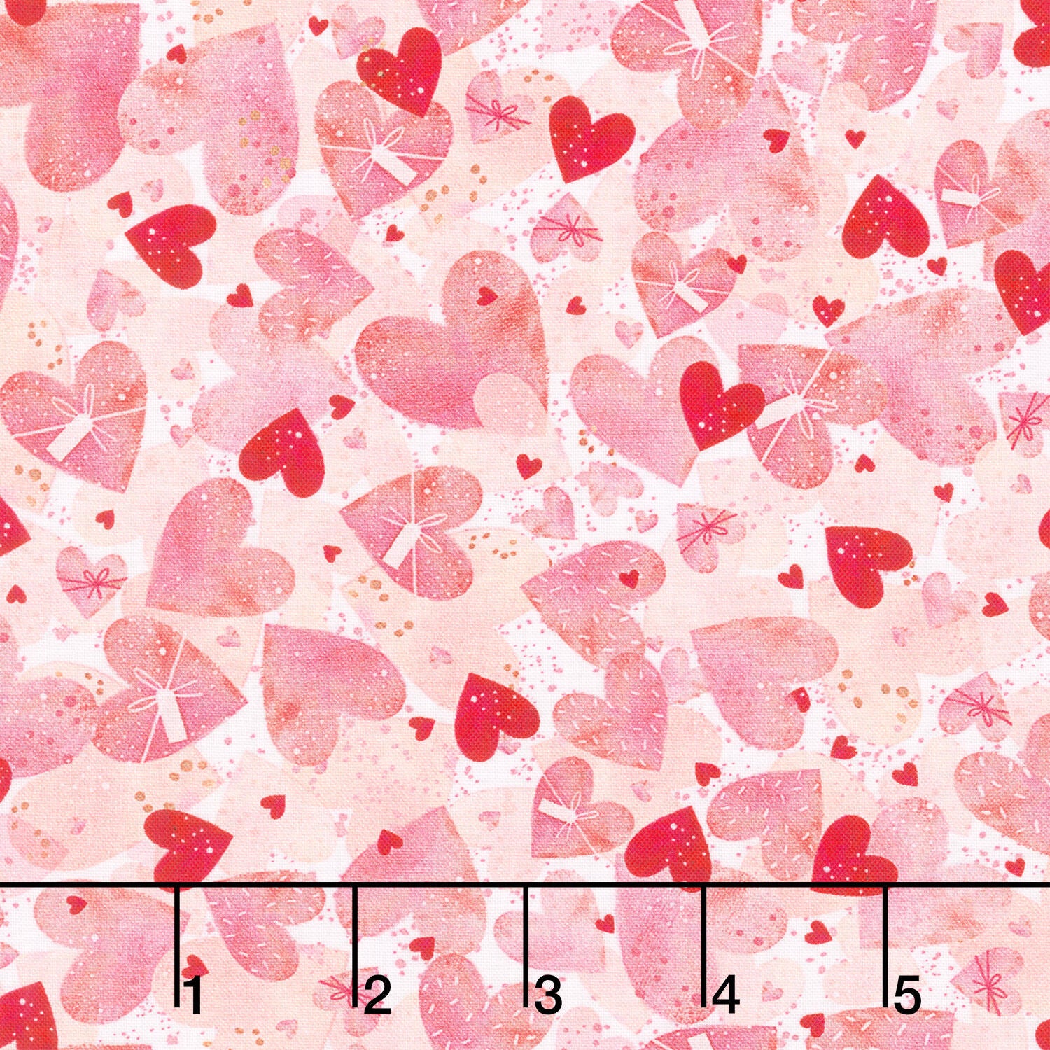 Charming Love - Packed Hearts Sweet Yardage