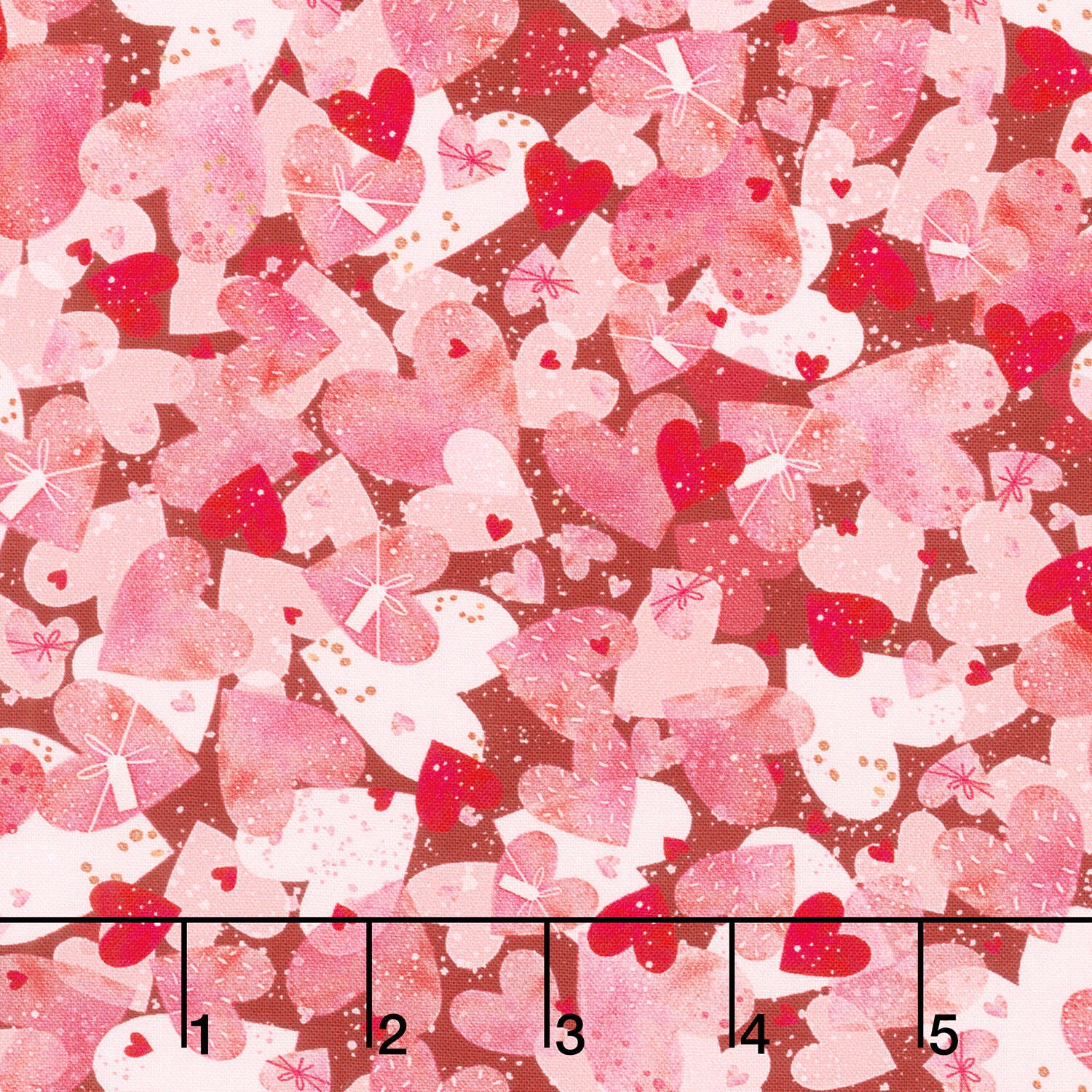 Charming Love - Packed Hearts Valentine Yardage