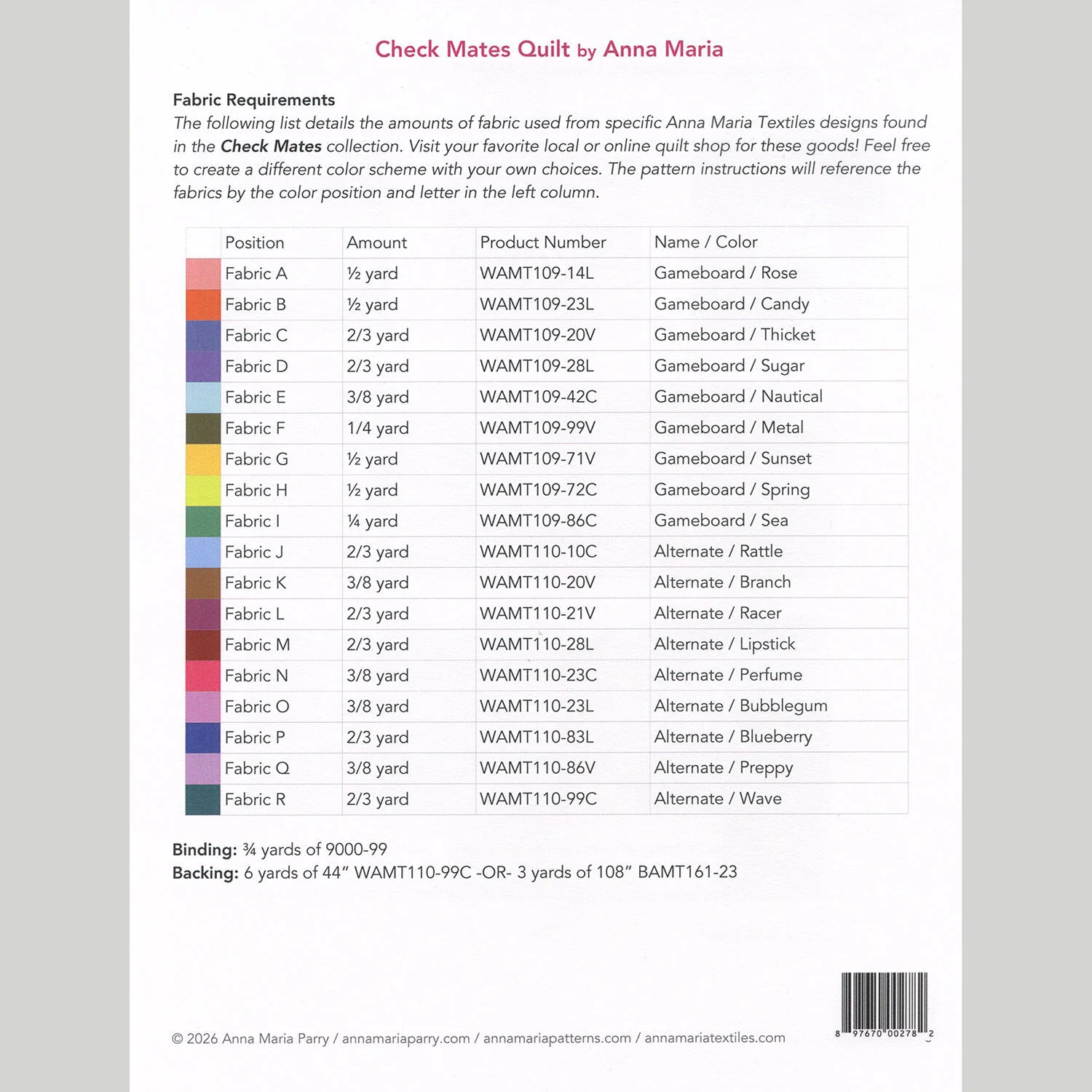 Check Mates Quilt Pattern - Image 3