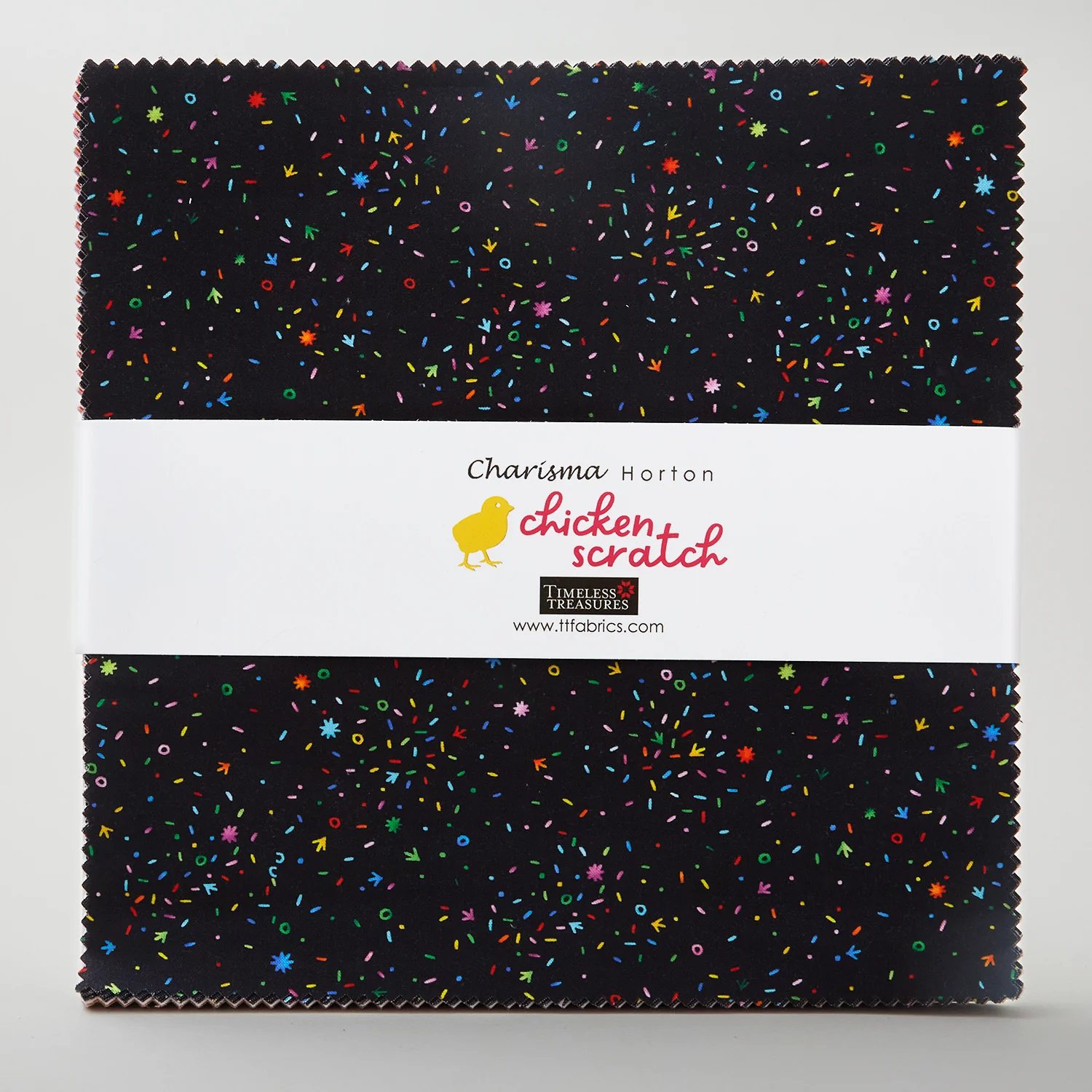 Chicken Scratch Bright 10" Squares - Image 2