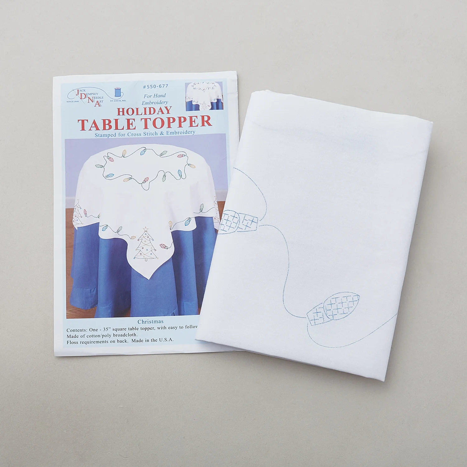 Christmas Embroidery Table Topper Kit - Image 3