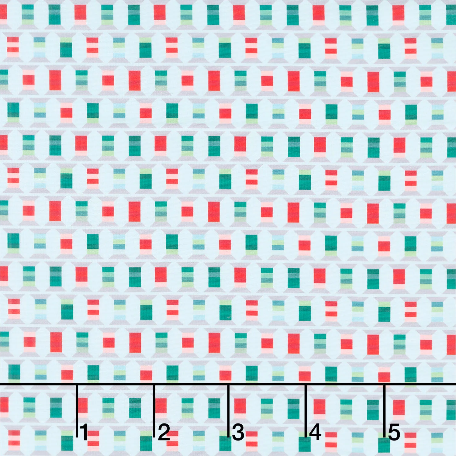 Christmas In Quilt Town - Spools Sky Blue Yardage