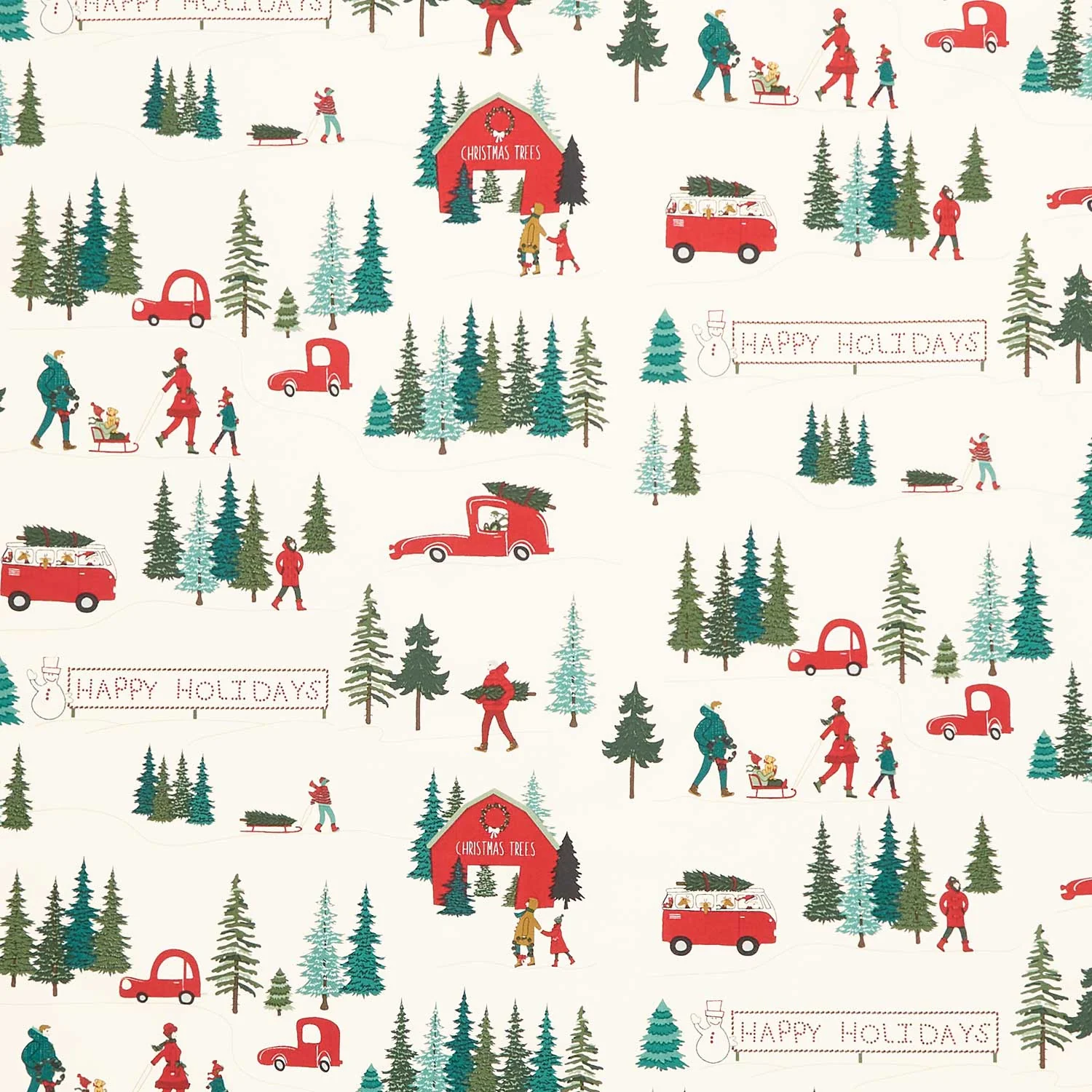 Christmas is in Town - Main Cream Yardage