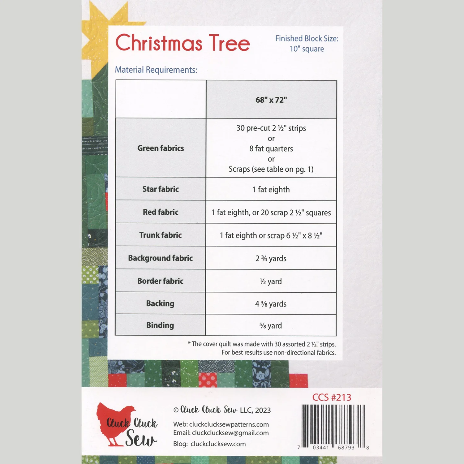 Christmas Tree Quilt Pattern - Image 2